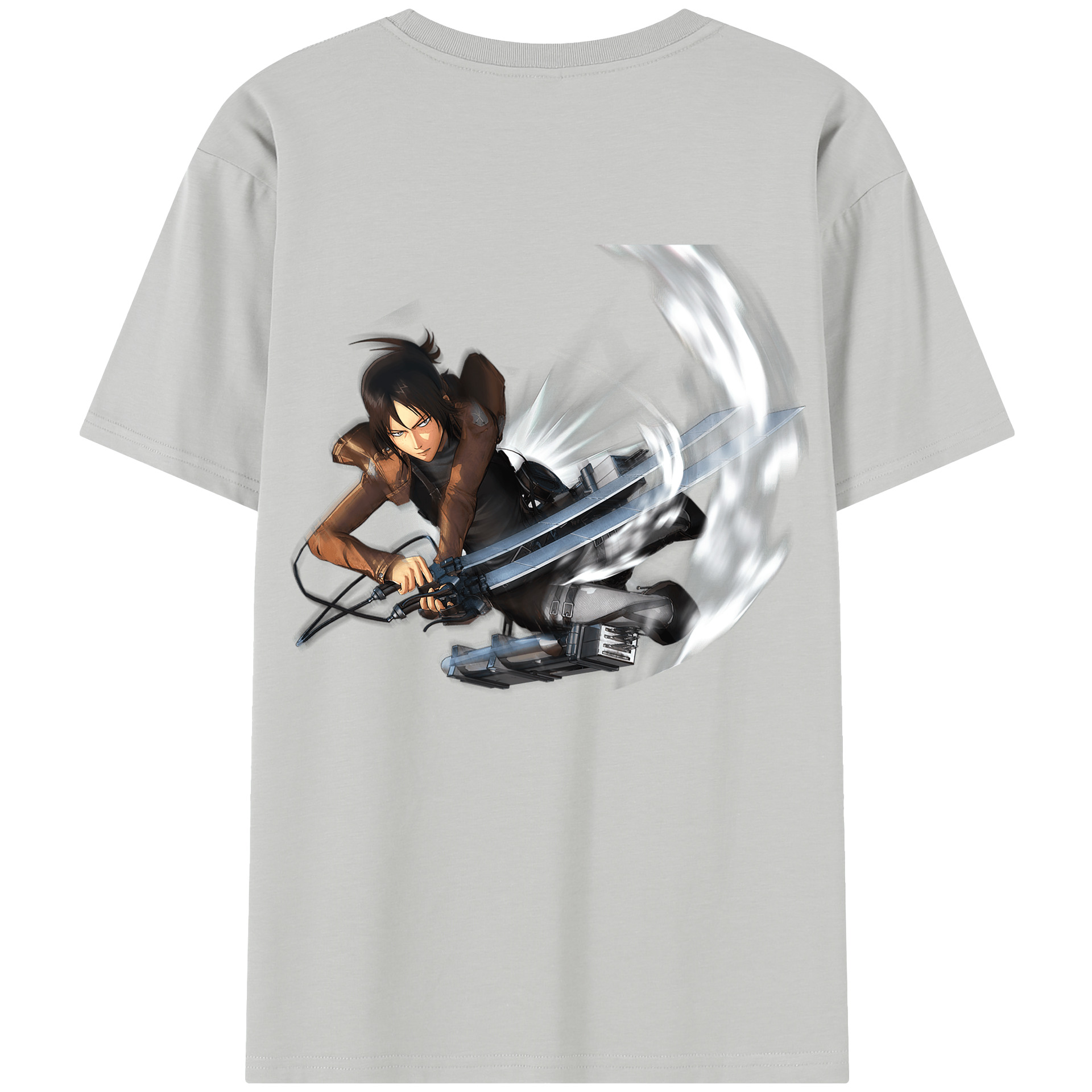 （画像用） 進撃の巨人 Attack on Titan 綿100％半袖Tシャツ（背面プリント）
