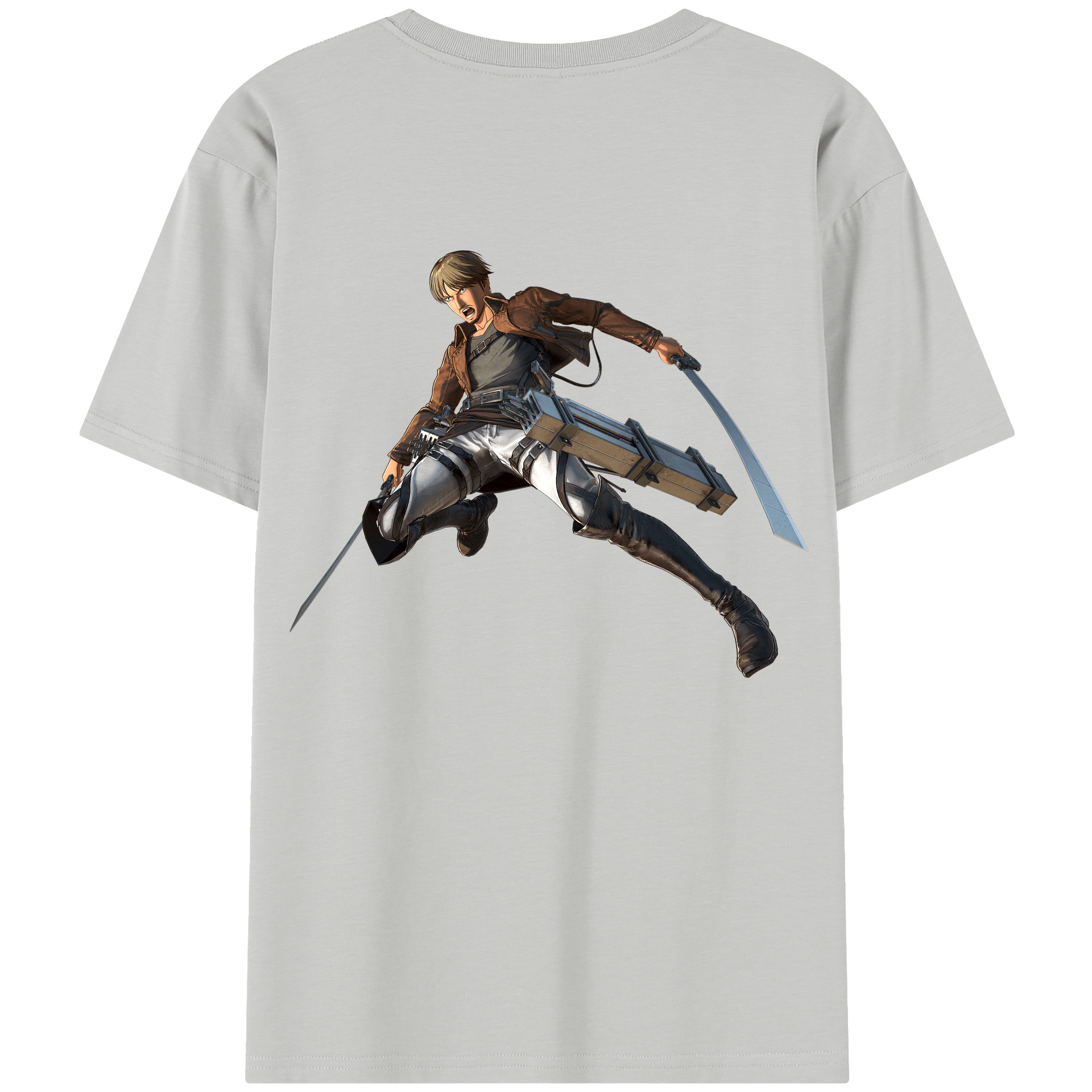 （画像用） 進撃の巨人 Attack on Titan 綿100％半袖Tシャツ（背面プリント）
