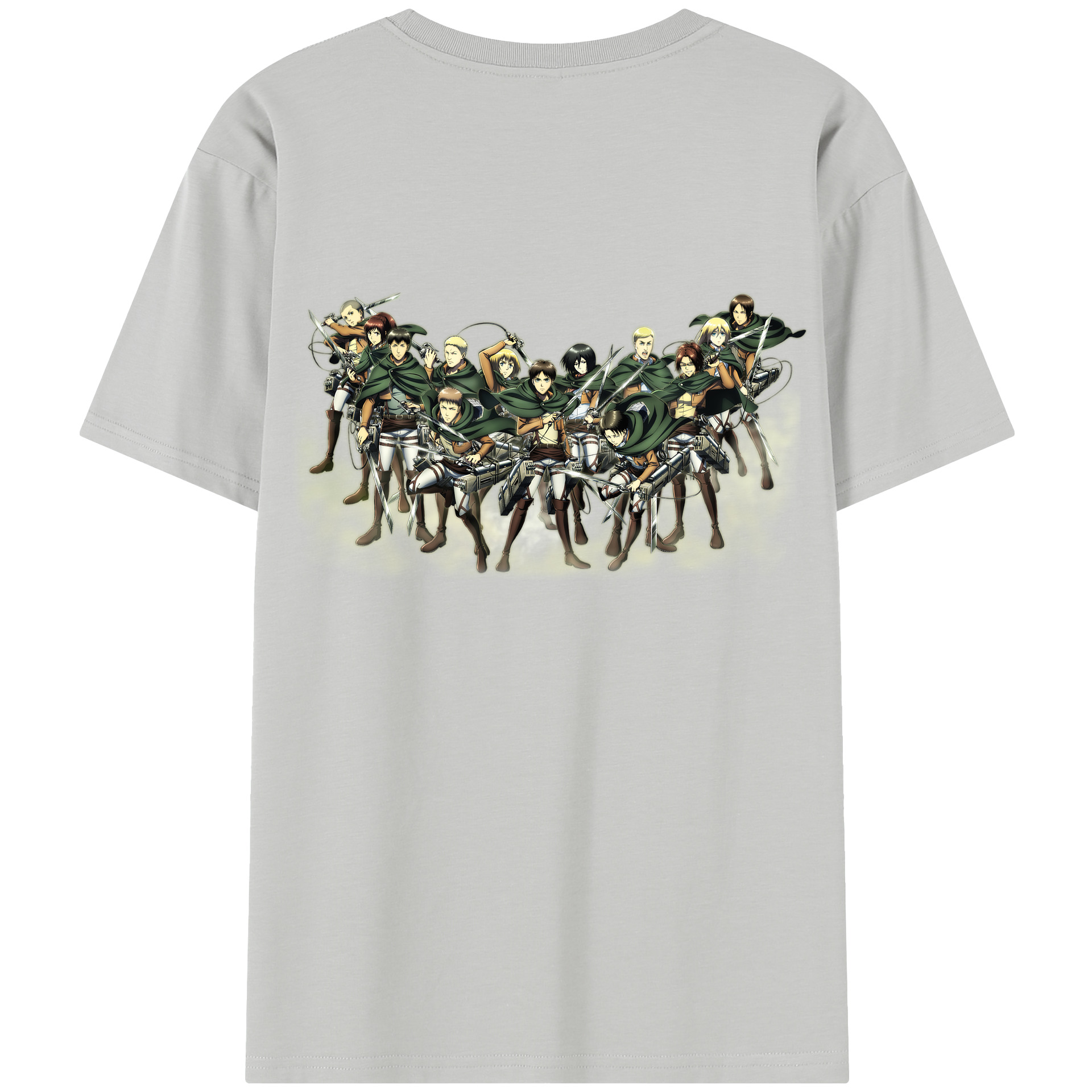 （画像用） 進撃の巨人 Attack on Titan 綿100％半袖Tシャツ（背面プリント）