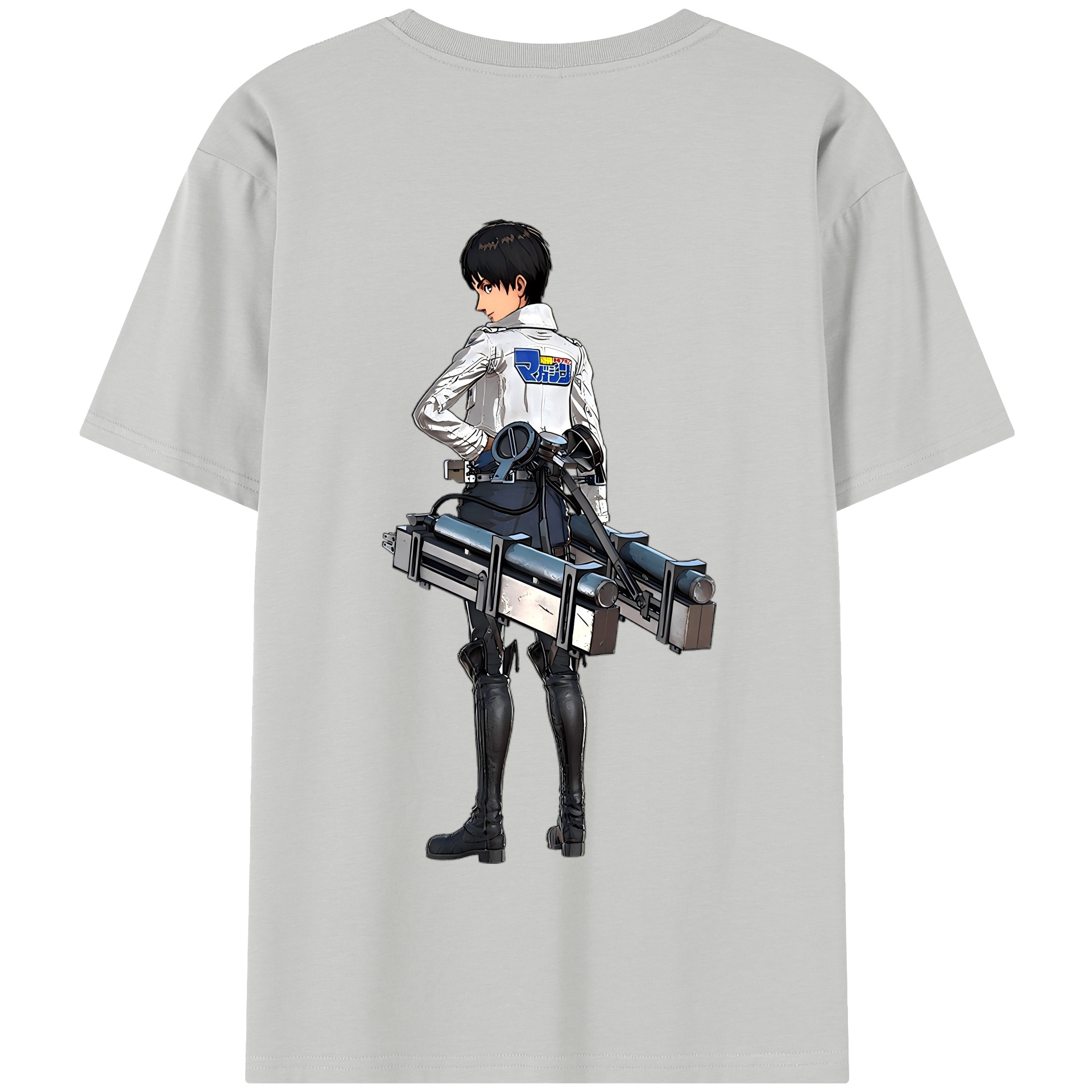 （画像用） 進撃の巨人 エレン･イェーガー Attack on Titan Eren Jäger 綿100％半袖Tシャツ（背面プリント）