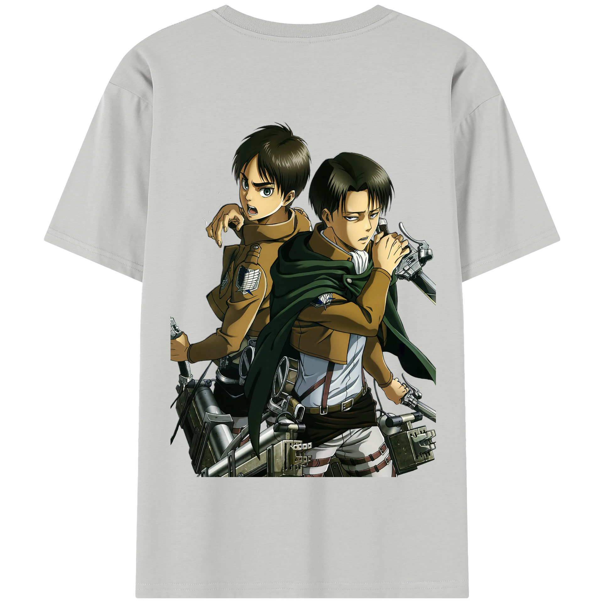 （画像用） 進撃の巨人 リヴァイ·アッカーマン Attack on Titan Levi Ackerman 綿100％半袖Tシャツ（背面プリント）