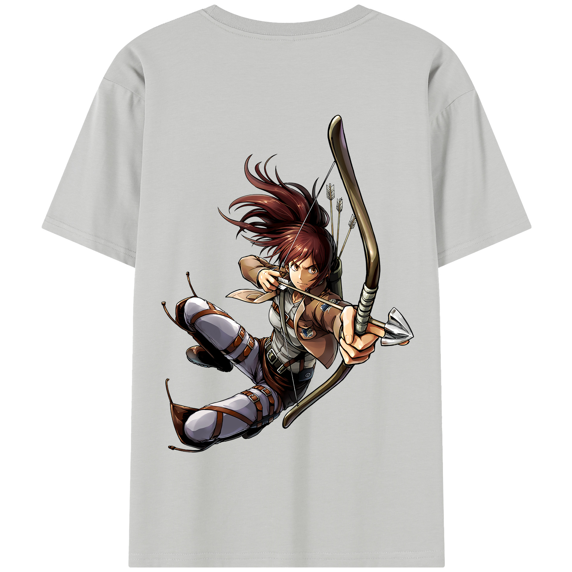 （画像用） 進撃の巨人 サシャ·ブラウス Attack on Titan Sasha Blaus 綿100％半袖Tシャツ（背面プリント）