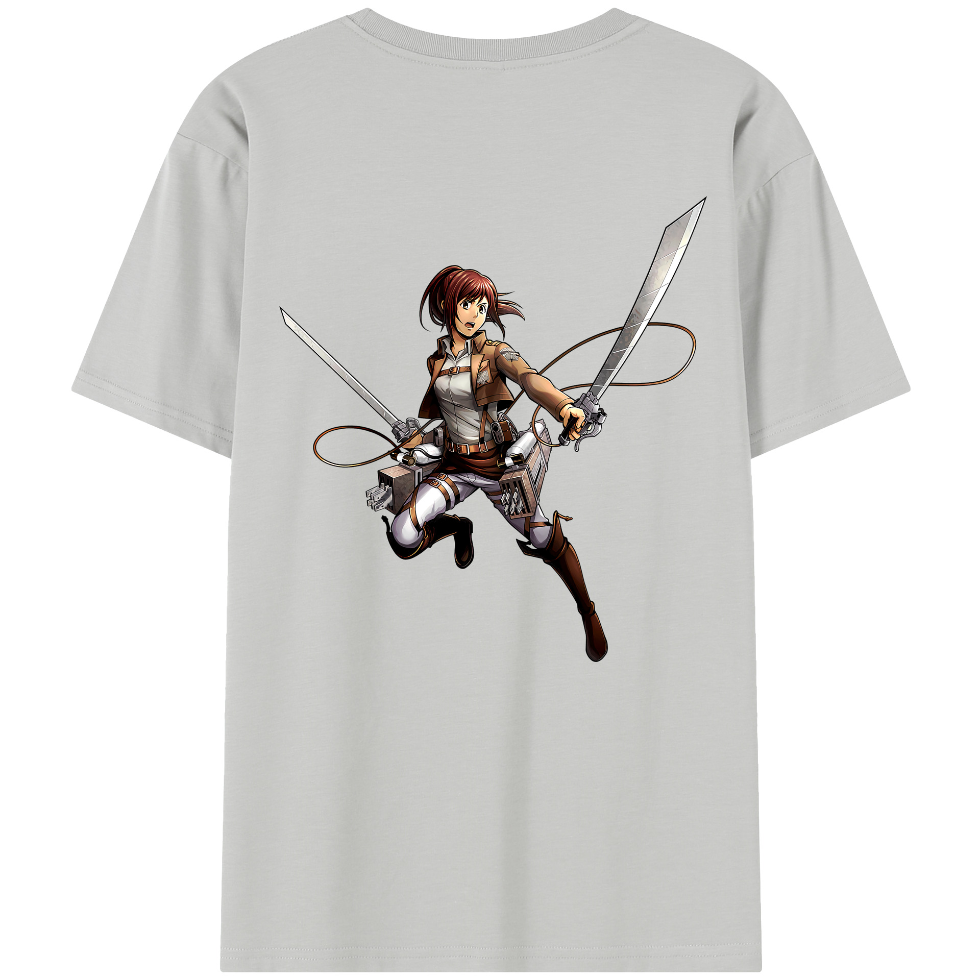 （画像用） 進撃の巨人 サシャ·ブラウス Attack on Titan Sasha Blaus 綿100％半袖Tシャツ（背面プリント）