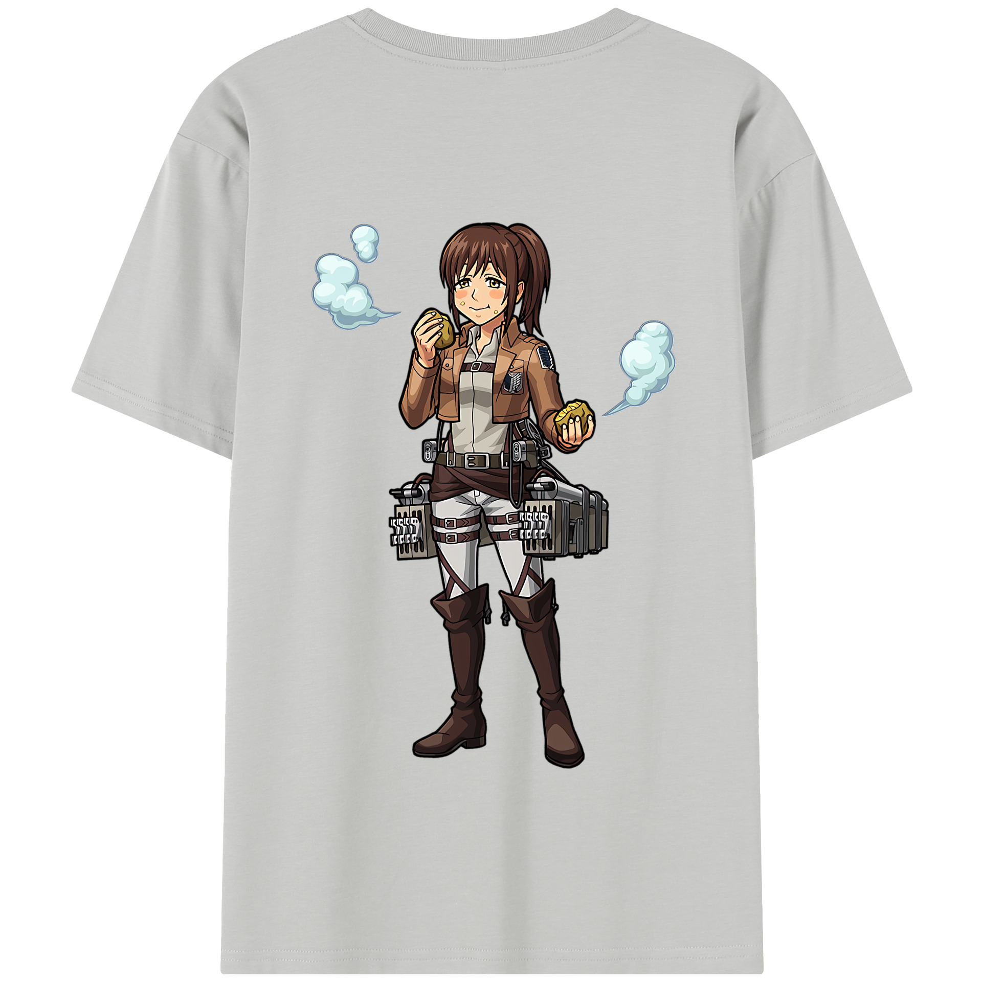 （画像用） 進撃の巨人 サシャ·ブラウス Attack on Titan Sasha Blaus 綿100％半袖Tシャツ（背面プリント）