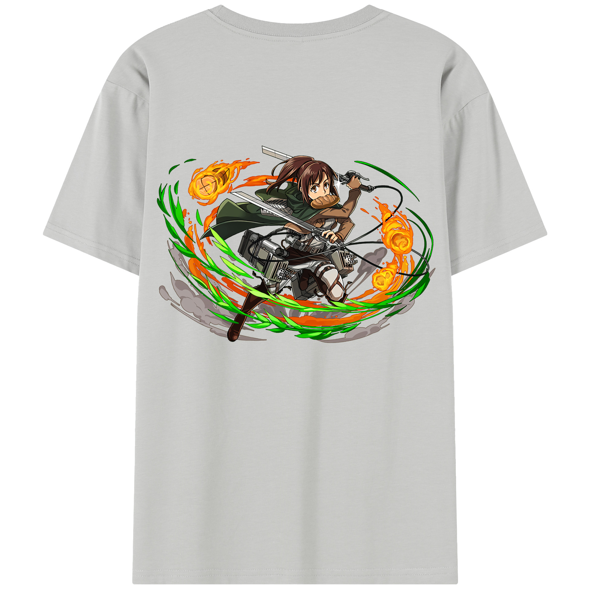 （画像用） 進撃の巨人 サシャ·ブラウス Attack on Titan Sasha Blaus 綿100％半袖Tシャツ（背面プリント）