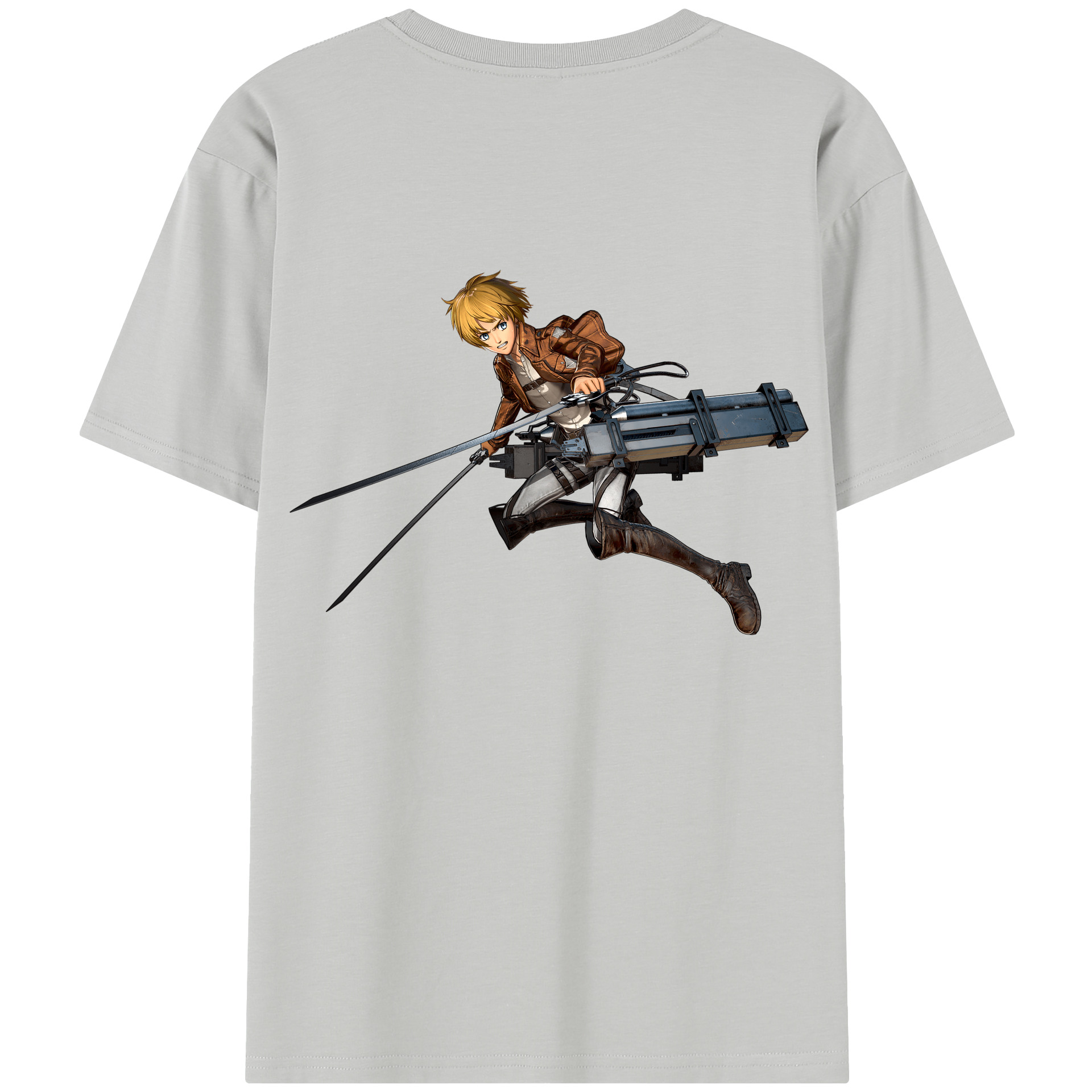 （画像用） 進撃の巨人 アルミン·アルレルト Attack on Titan Armin Arlert 綿100％半袖Tシャツ（背面プリント）