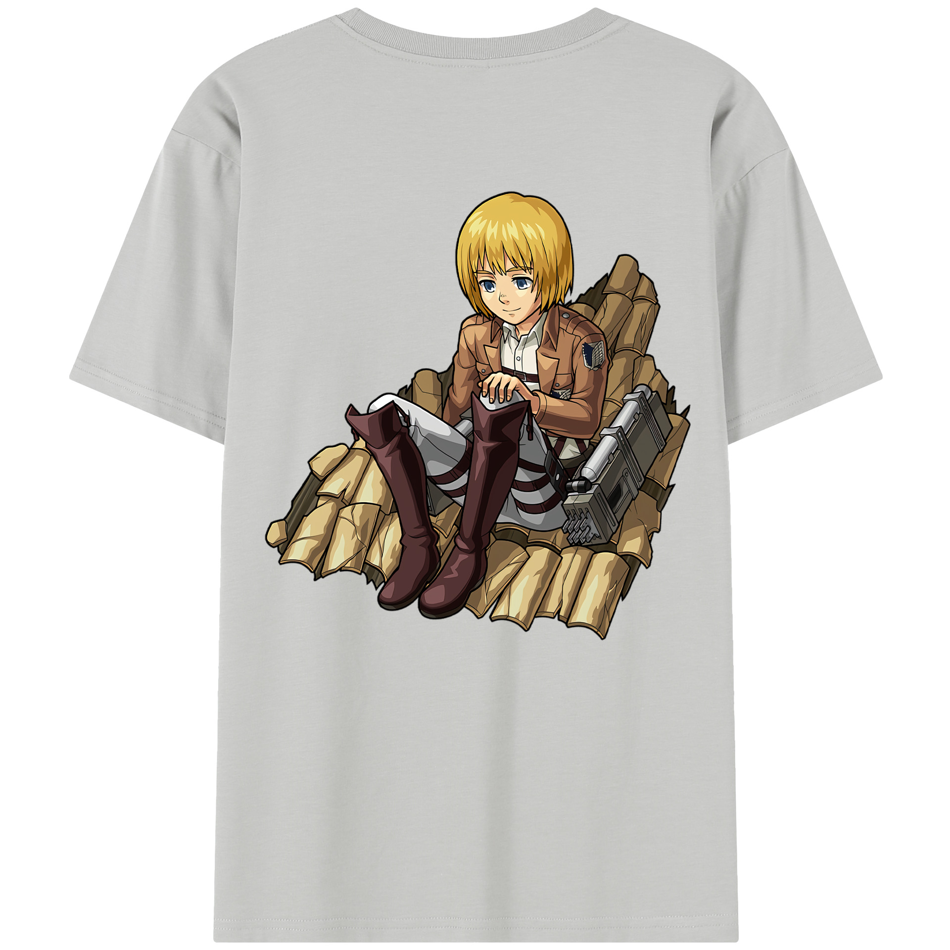 （画像用） 進撃の巨人 アルミン·アルレルト Attack on Titan Armin Arlert 綿100％半袖Tシャツ（背面プリント）