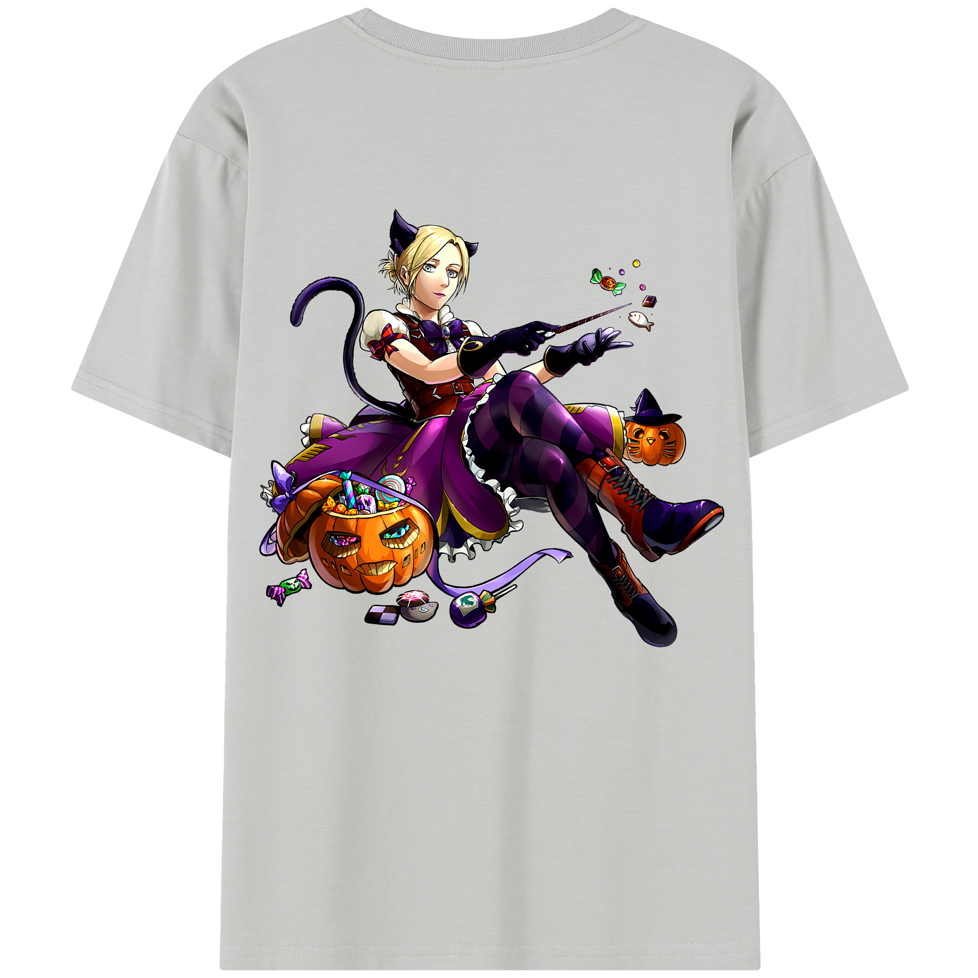 （画像用） 進撃の巨人 アニ・レオンハート Attack on Titan Annie Leonhart 綿100％半袖Tシャツ（背面プリント）