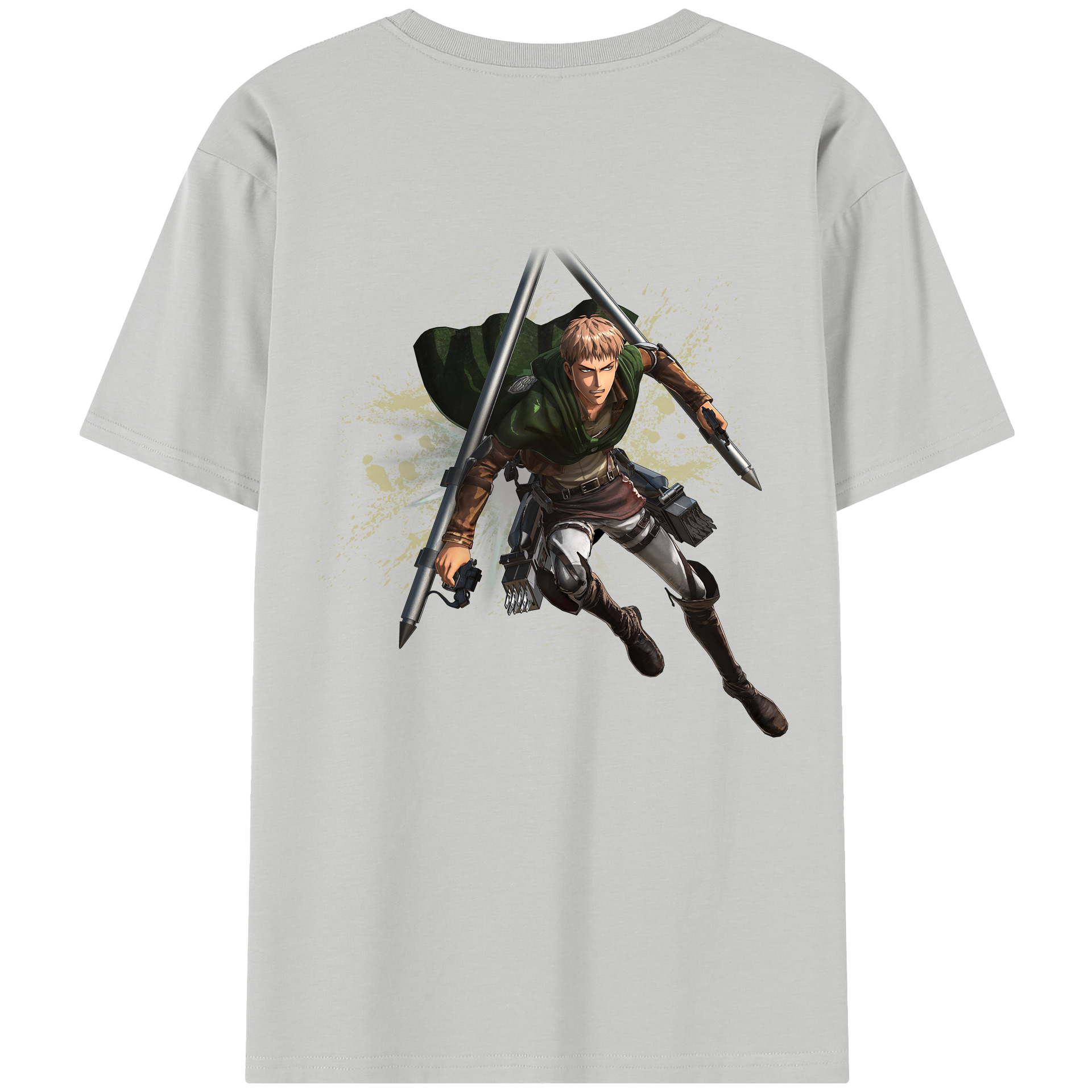 （画像用） 進撃の巨人 ジャン・キルシュタイン Attack on Titan Jean Kirstein 綿100％半袖Tシャツ（背面プリント）