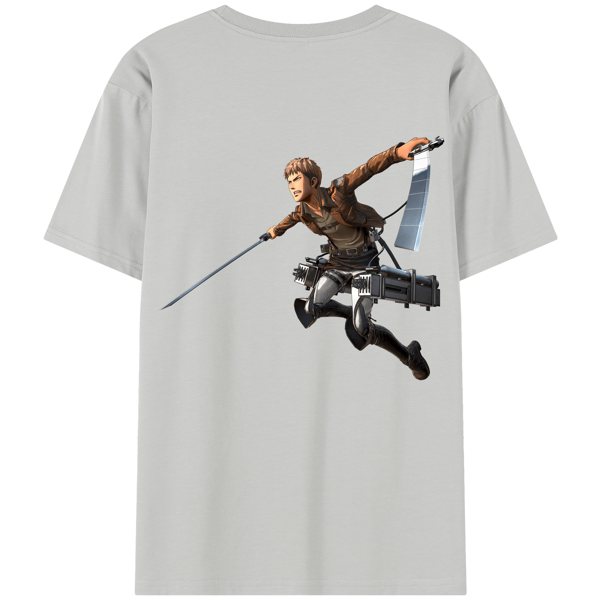 （画像用） 進撃の巨人 ジャン・キルシュタイン Attack on Titan Jean Kirstein 綿100％半袖Tシャツ（背面プリント）