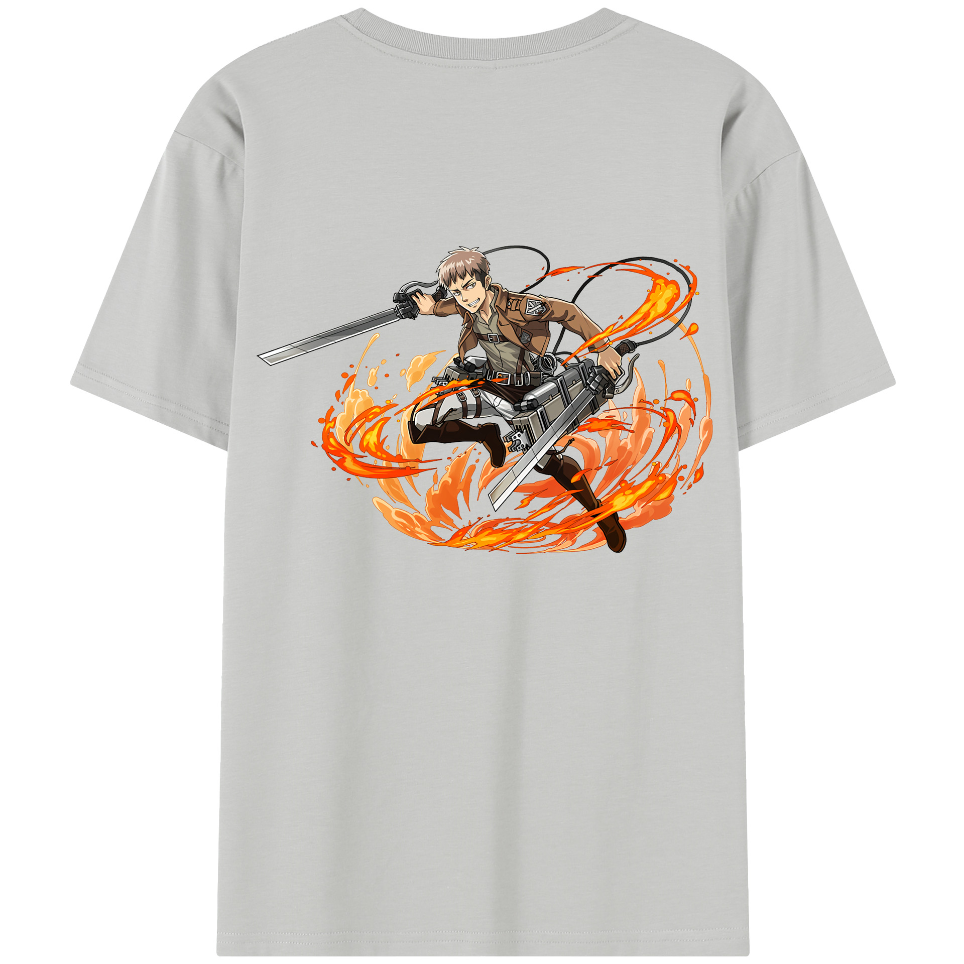 （画像用） 進撃の巨人 ジャン・キルシュタイン Attack on Titan Jean Kirstein 綿100％半袖Tシャツ（背面プリント）