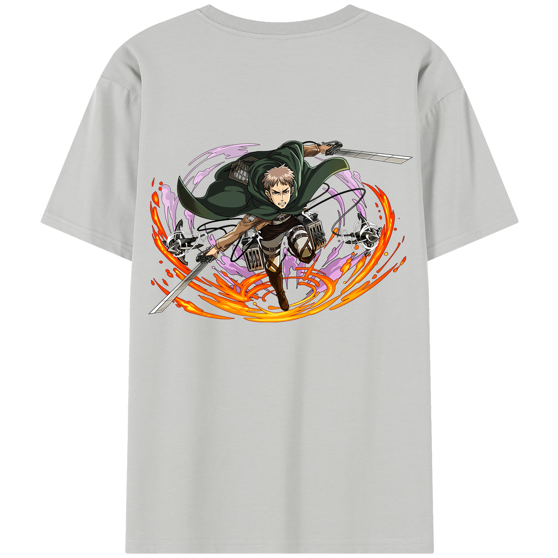 （画像用） 進撃の巨人 ジャン・キルシュタイン Attack on Titan Jean Kirstein 綿100％半袖Tシャツ（背面プリント）
