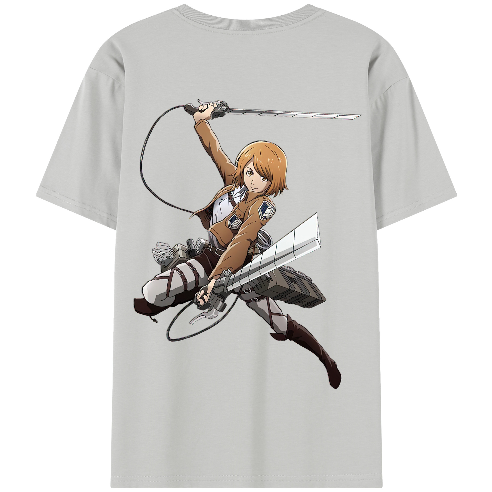 （画像用） 進撃の巨人 ペトラ·ラル Attack on Titan Petra Rall 綿100％半袖Tシャツ（背面プリント）