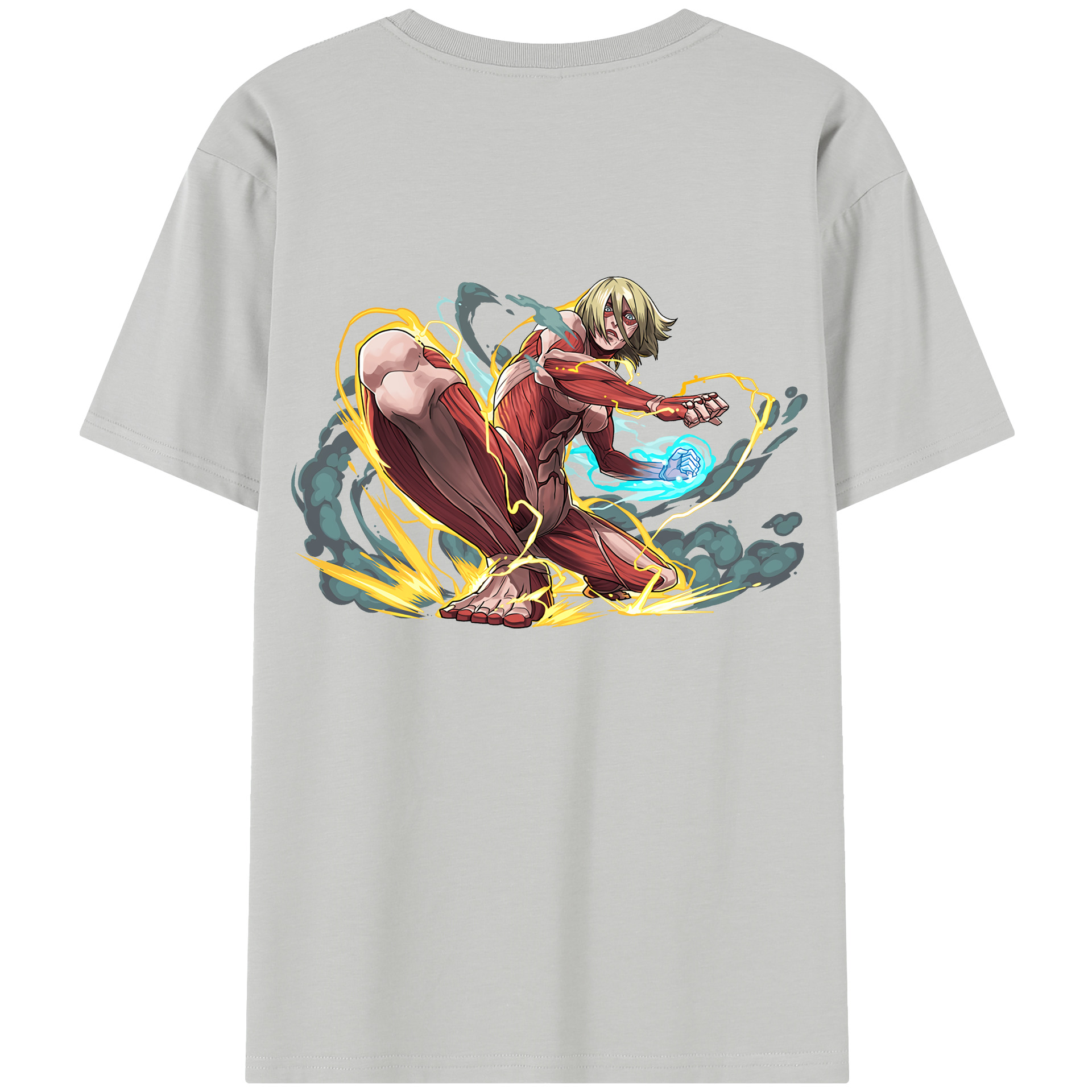 （画像用） 進撃の巨人 Attack on Titan 綿100％半袖Tシャツ（背面プリント）