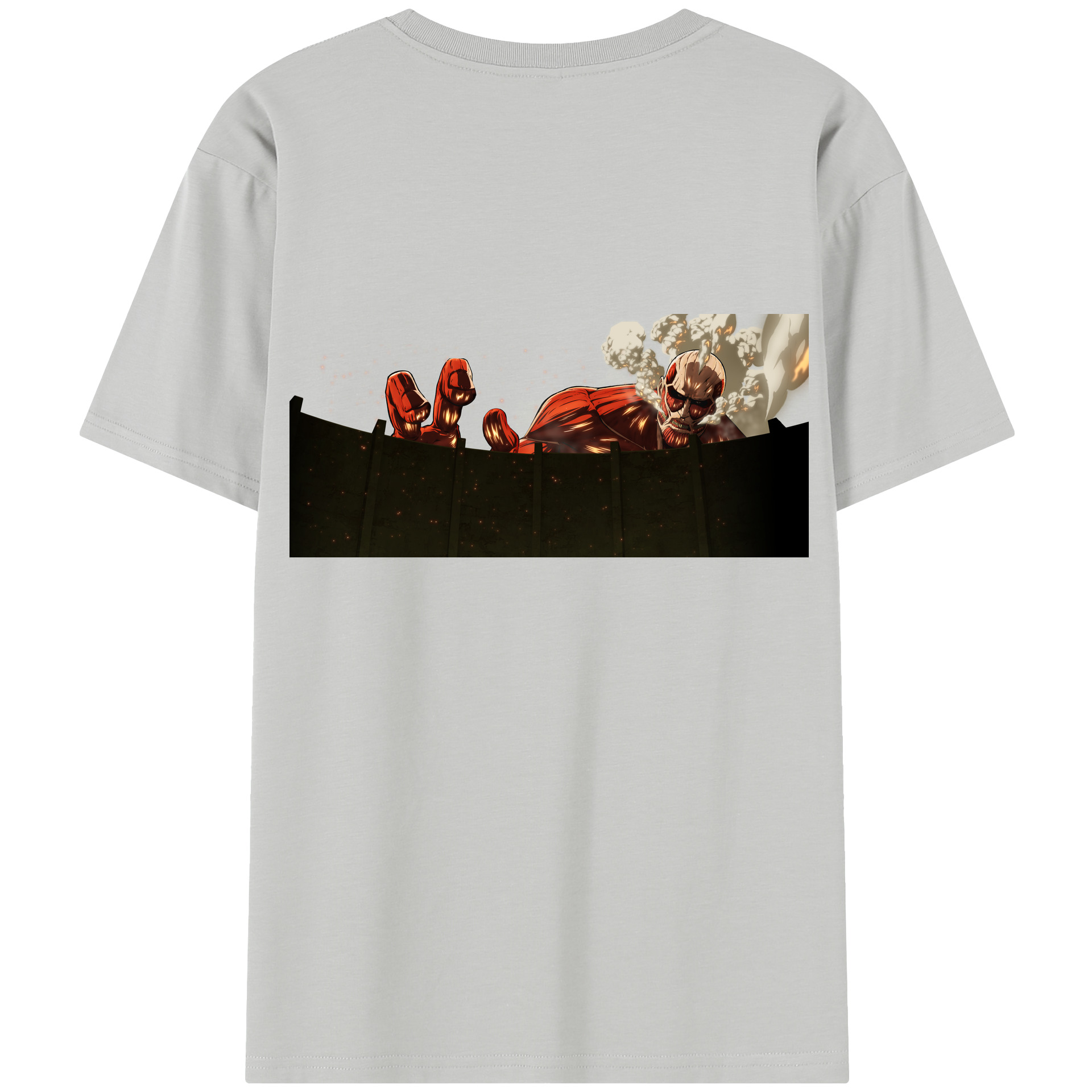 （画像用） 進撃の巨人 Attack on Titan 綿100％半袖Tシャツ（背面プリント）