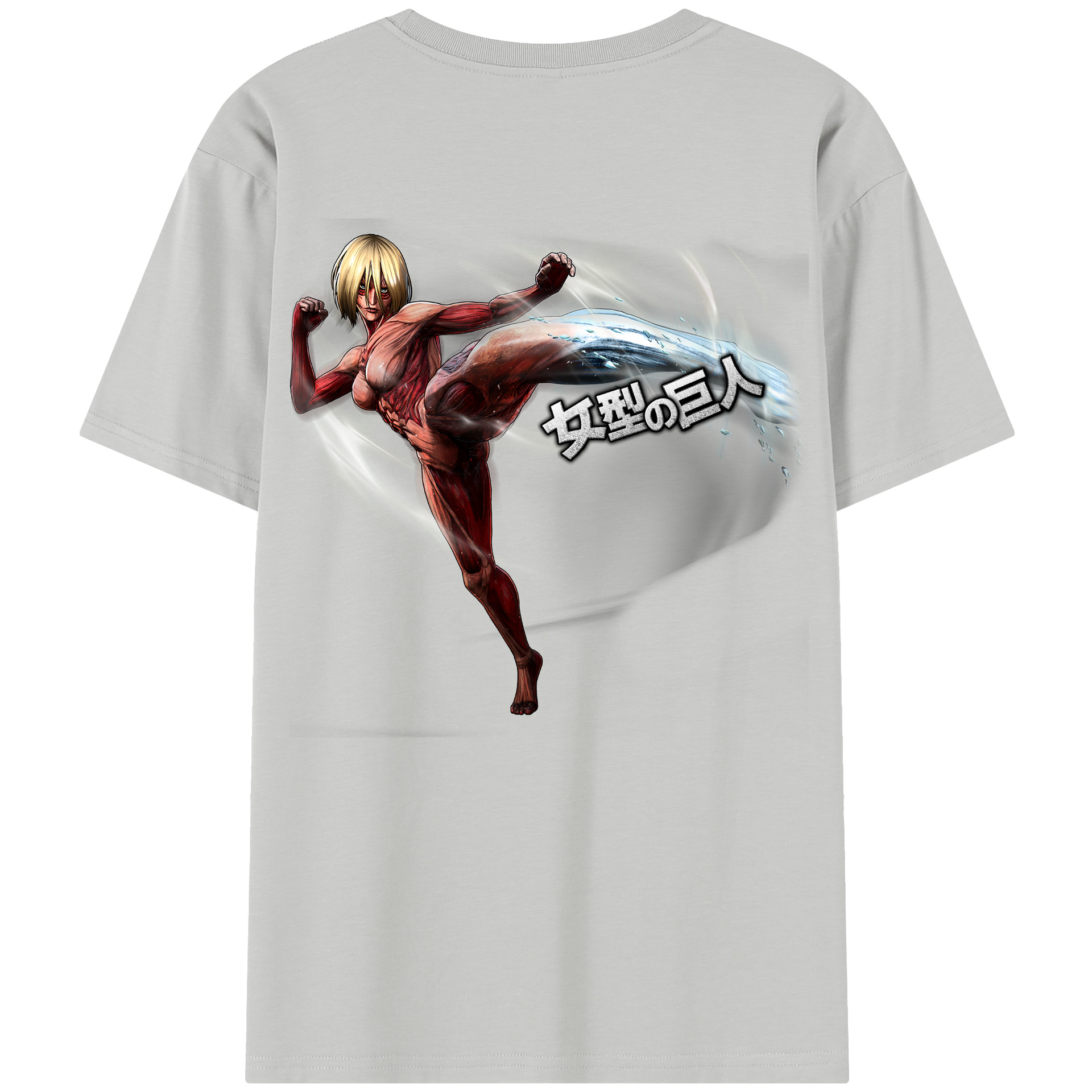 （画像用） 進撃の巨人 Attack on Titan 綿100％半袖Tシャツ（背面プリント）