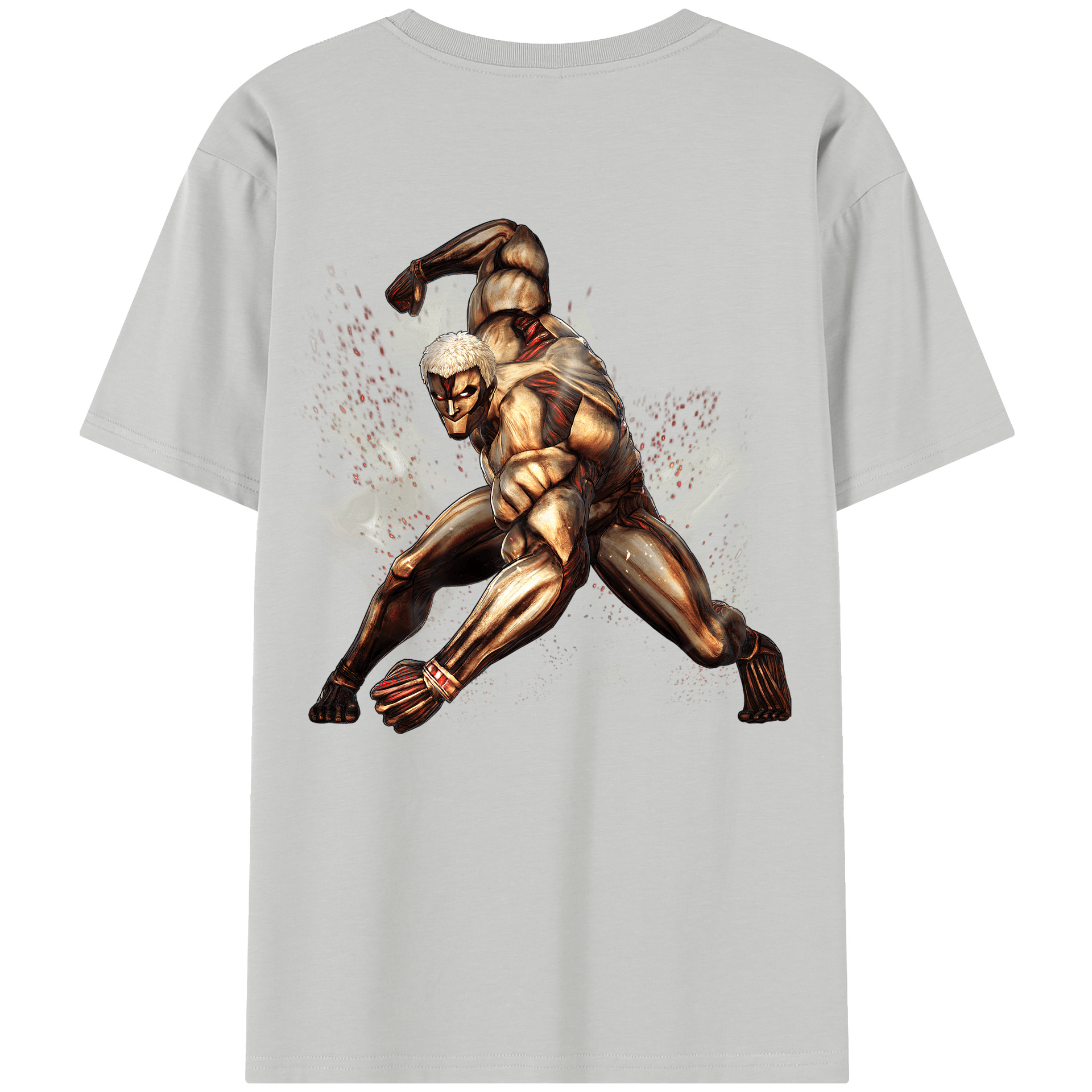 （画像用） 進撃の巨人 Attack on Titan 綿100％半袖Tシャツ（背面プリント）