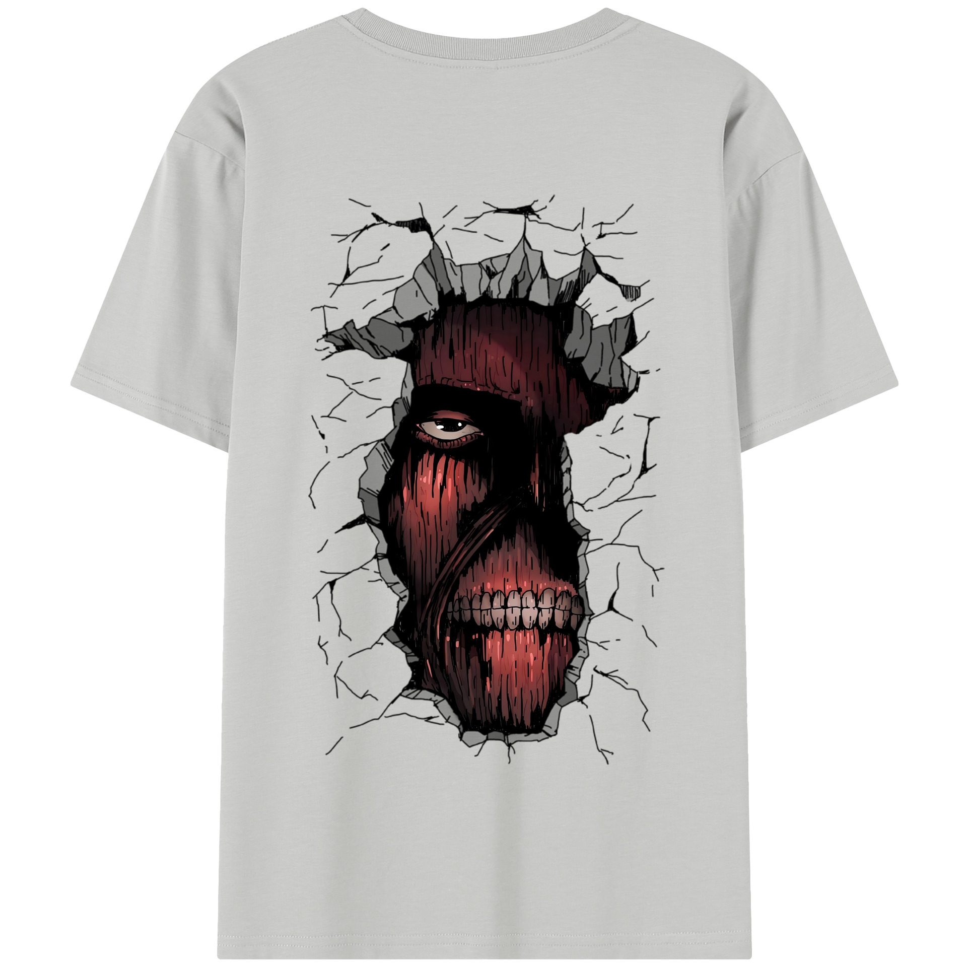 （画像用） 進撃の巨人 Attack on Titan 綿100％半袖Tシャツ（背面プリント）