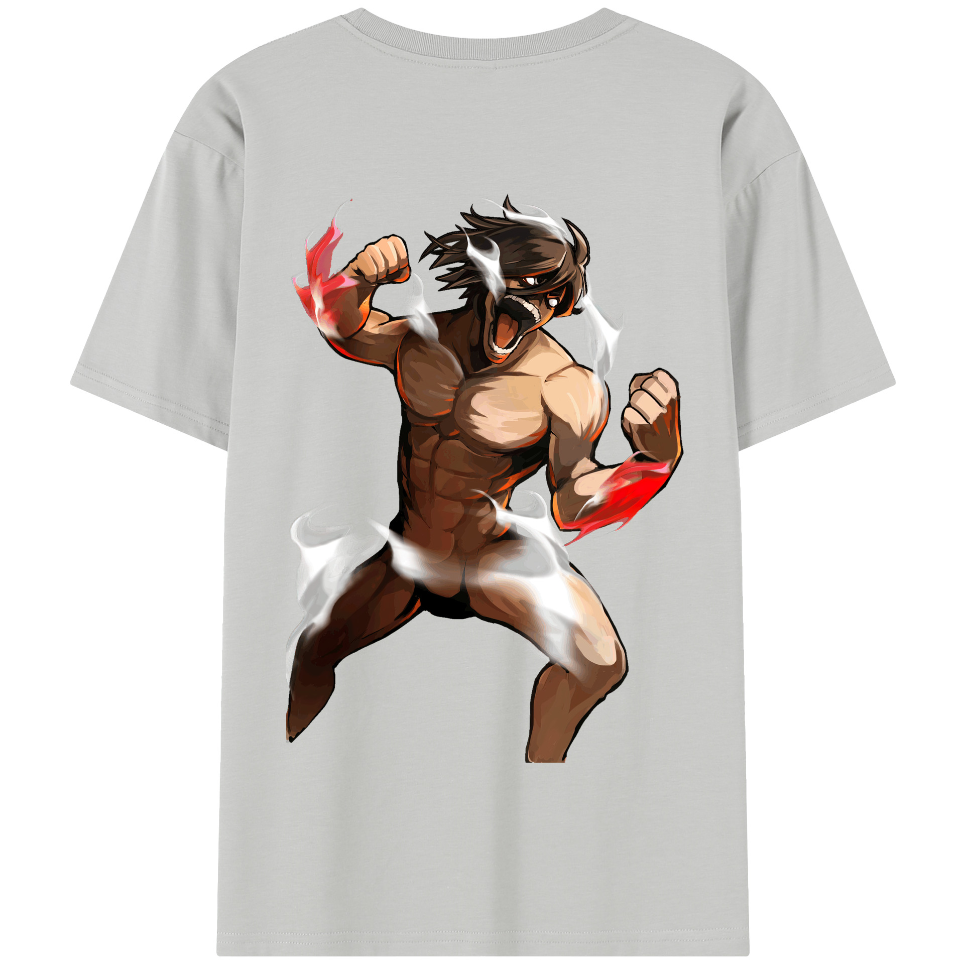 （画像用） 進撃の巨人 Attack on Titan 綿100％半袖Tシャツ（背面プリント）