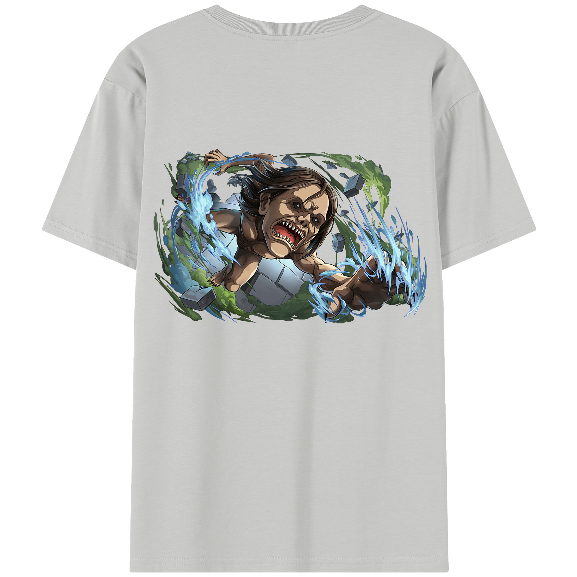 （画像用） 進撃の巨人 Attack on Titan 綿100％半袖Tシャツ（背面プリント）