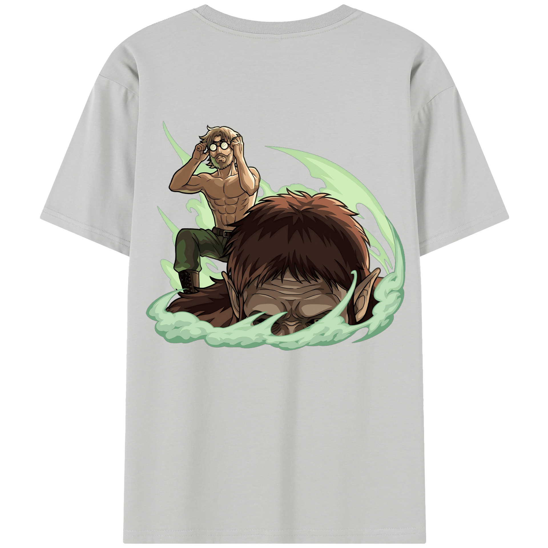（画像用） 進撃の巨人 Attack on Titan 綿100％半袖Tシャツ（背面プリント）