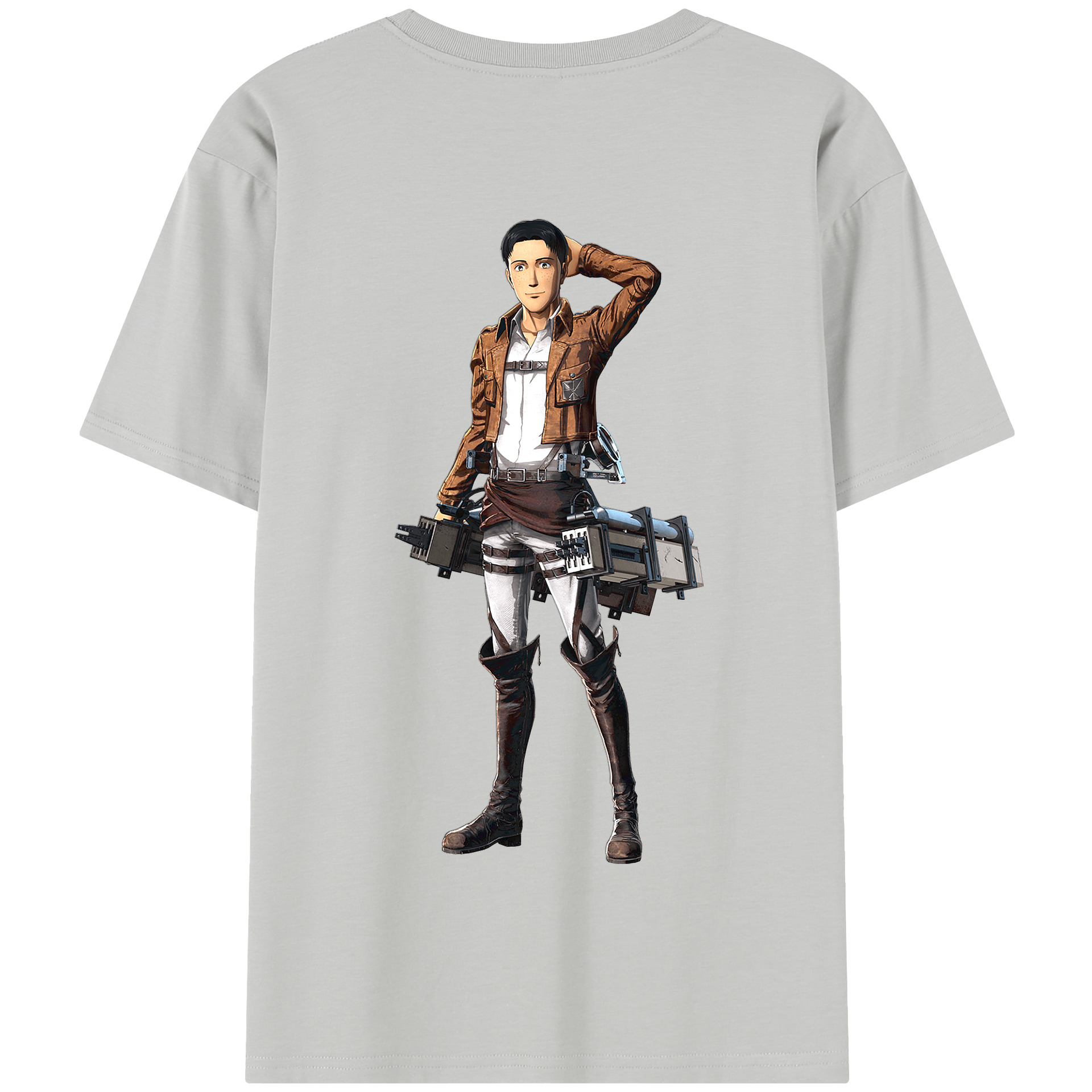 （画像用） 進撃の巨人 Attack on Titan 綿100％半袖Tシャツ（背面プリント）