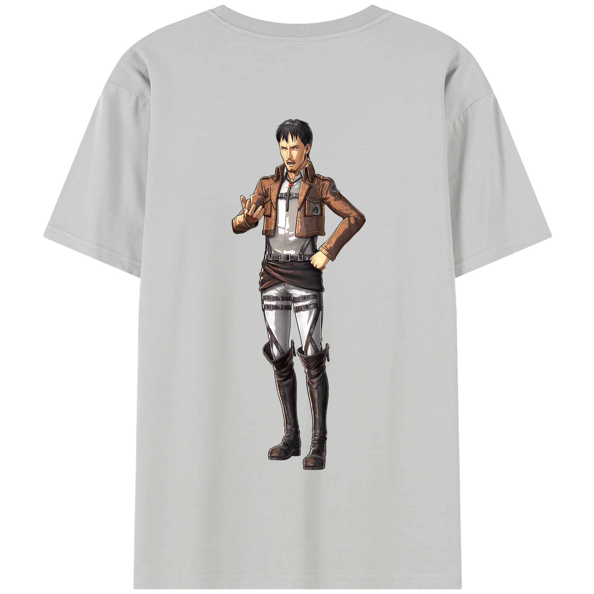 （画像用） 進撃の巨人 Attack on Titan 綿100％半袖Tシャツ（背面プリント）