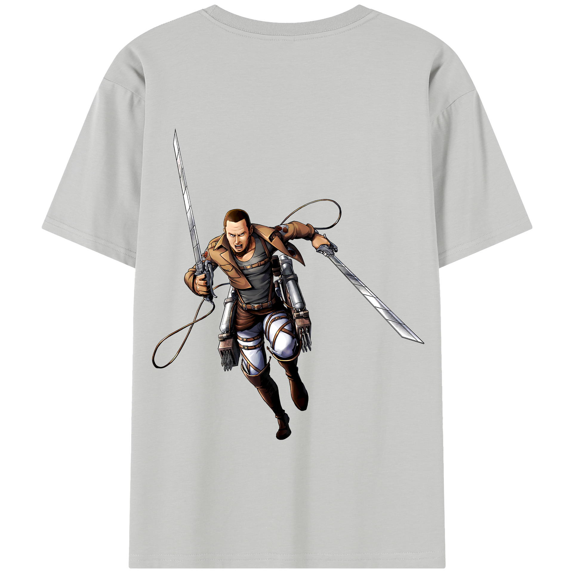 （画像用） 進撃の巨人 Attack on Titan 綿100％半袖Tシャツ（背面プリント）