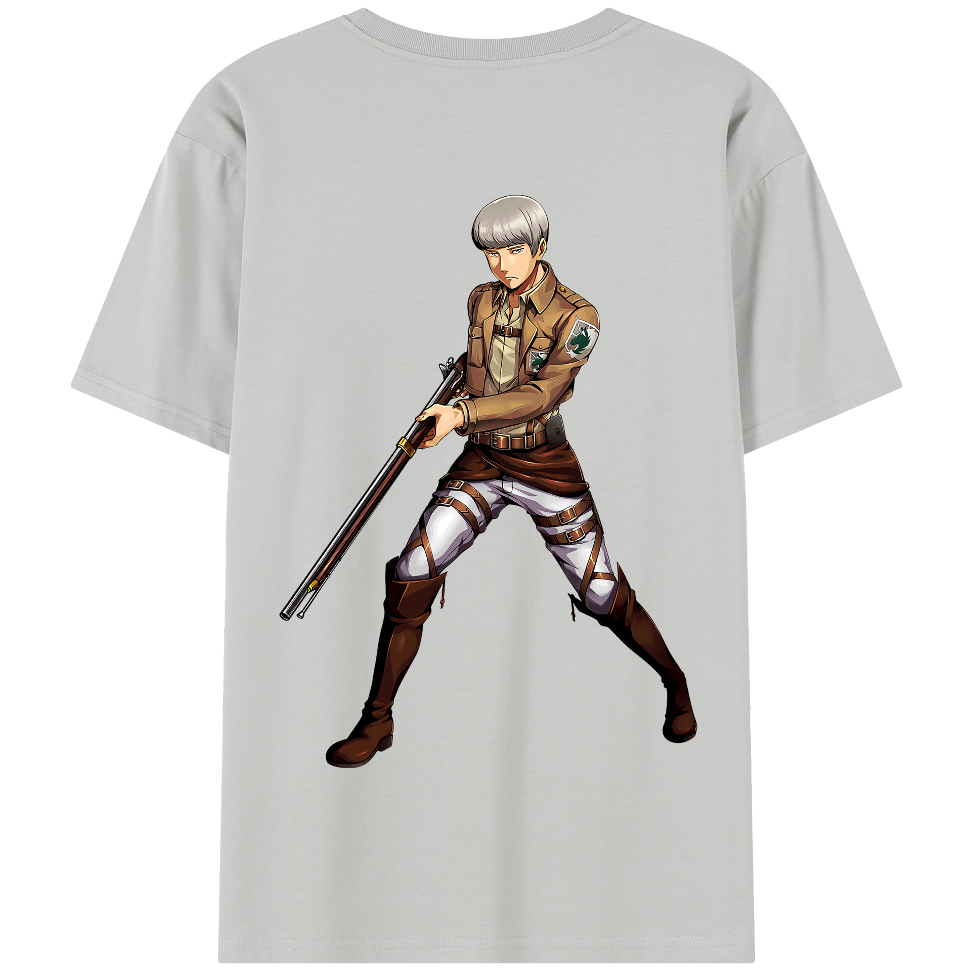 （画像用） 進撃の巨人 Attack on Titan 綿100％半袖Tシャツ（背面プリント）