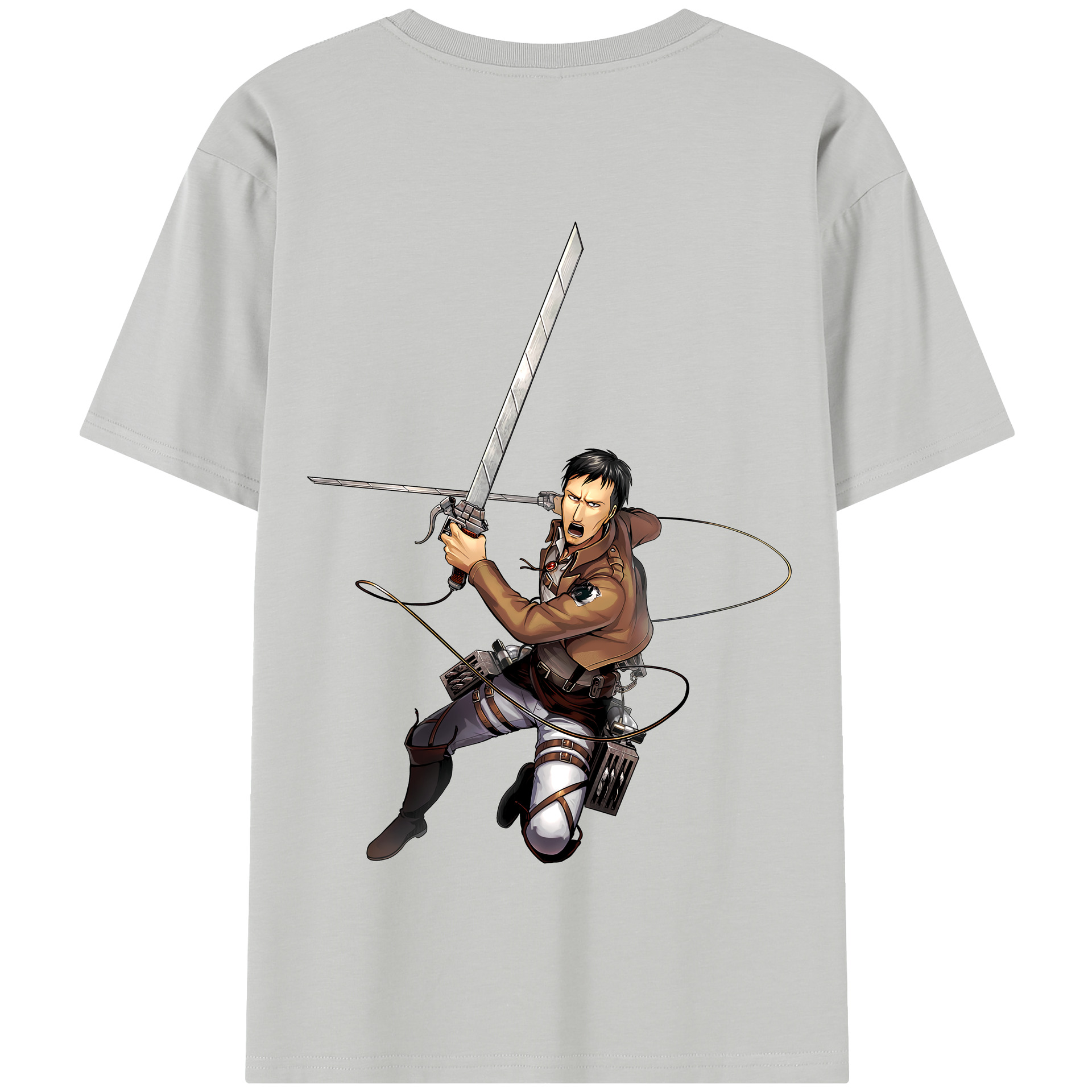 （画像用） 進撃の巨人 Attack on Titan 綿100％半袖Tシャツ（背面プリント）