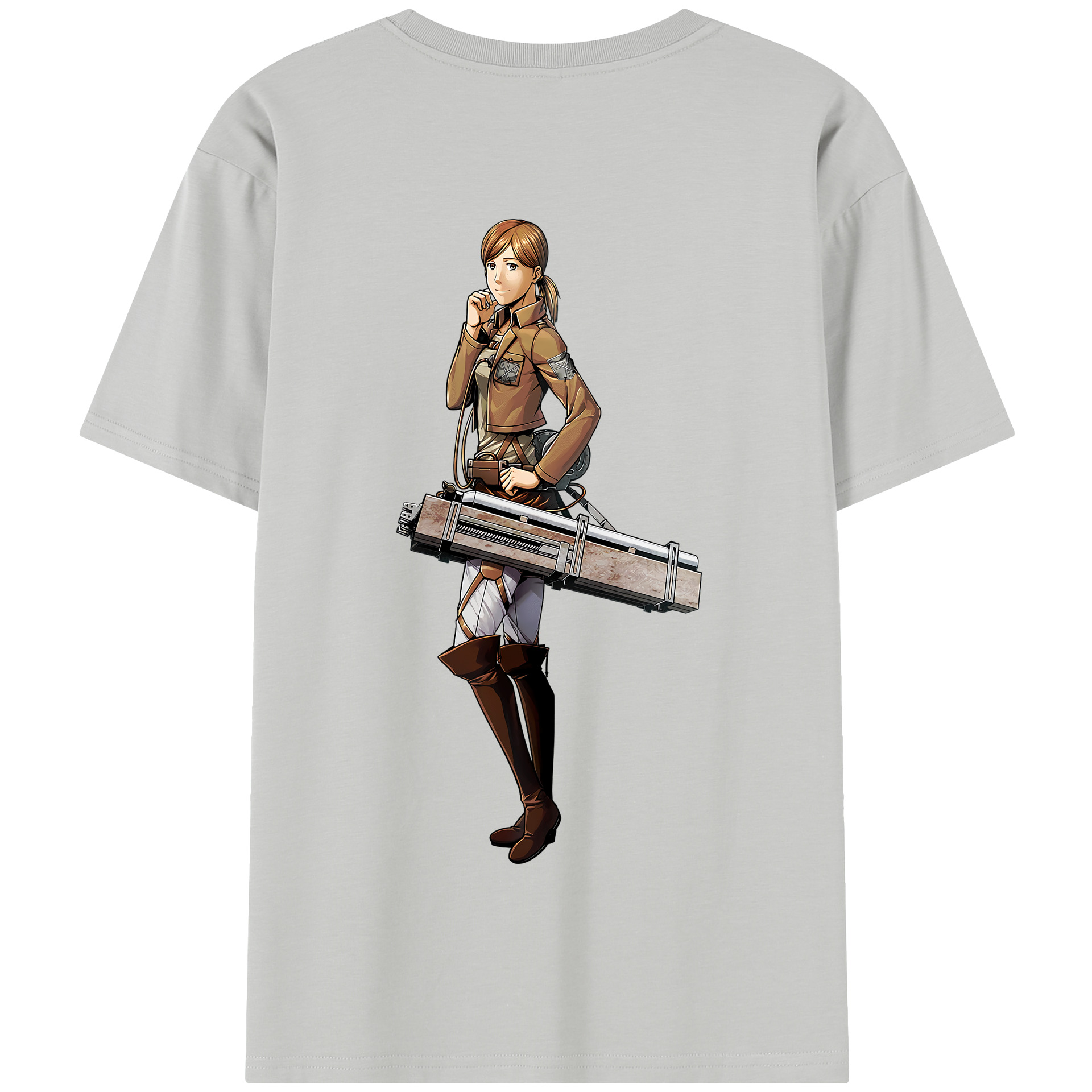 （画像用） 進撃の巨人 Attack on Titan 綿100％半袖Tシャツ（背面プリント）