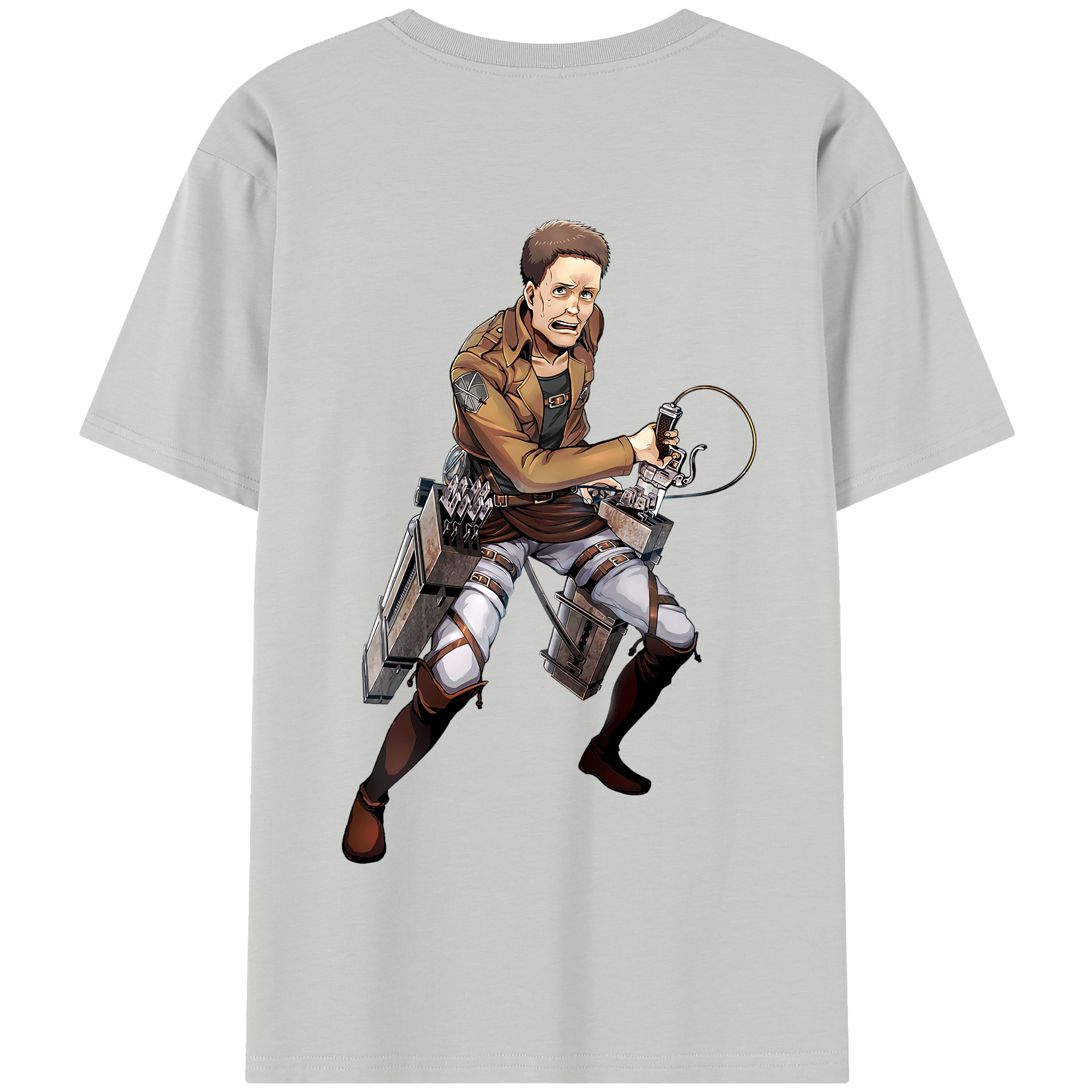 （画像用） 進撃の巨人 Attack on Titan 綿100％半袖Tシャツ（背面プリント）