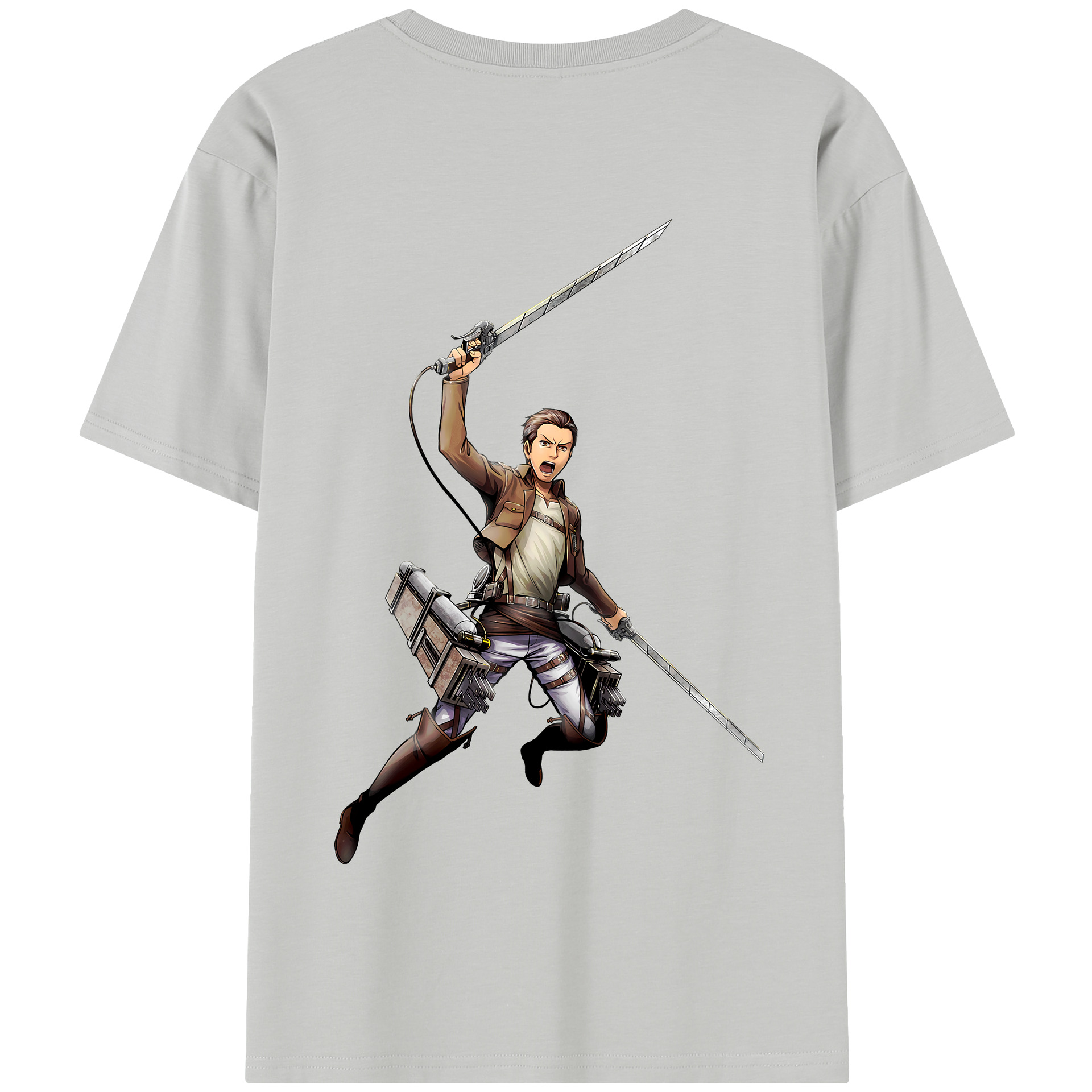 （画像用） 進撃の巨人 Attack on Titan 綿100％半袖Tシャツ（背面プリント）