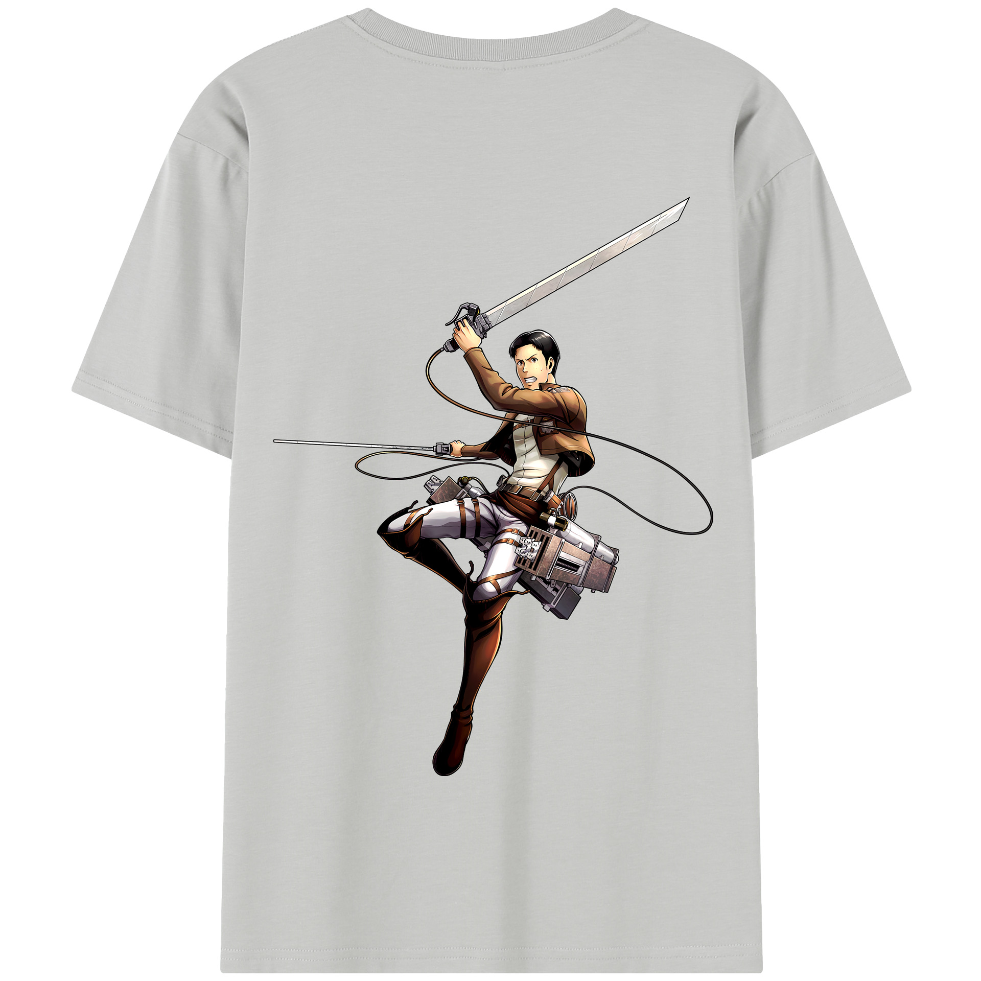 （画像用） 進撃の巨人 Attack on Titan 綿100％半袖Tシャツ（背面プリント）