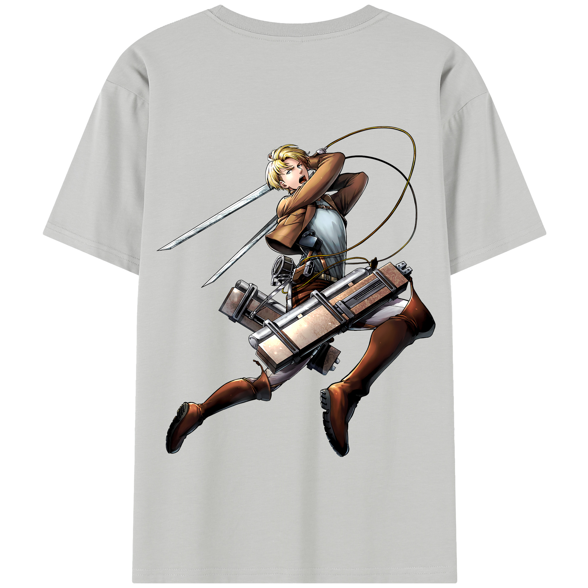（画像用） 進撃の巨人 Attack on Titan 綿100％半袖Tシャツ（背面プリント）