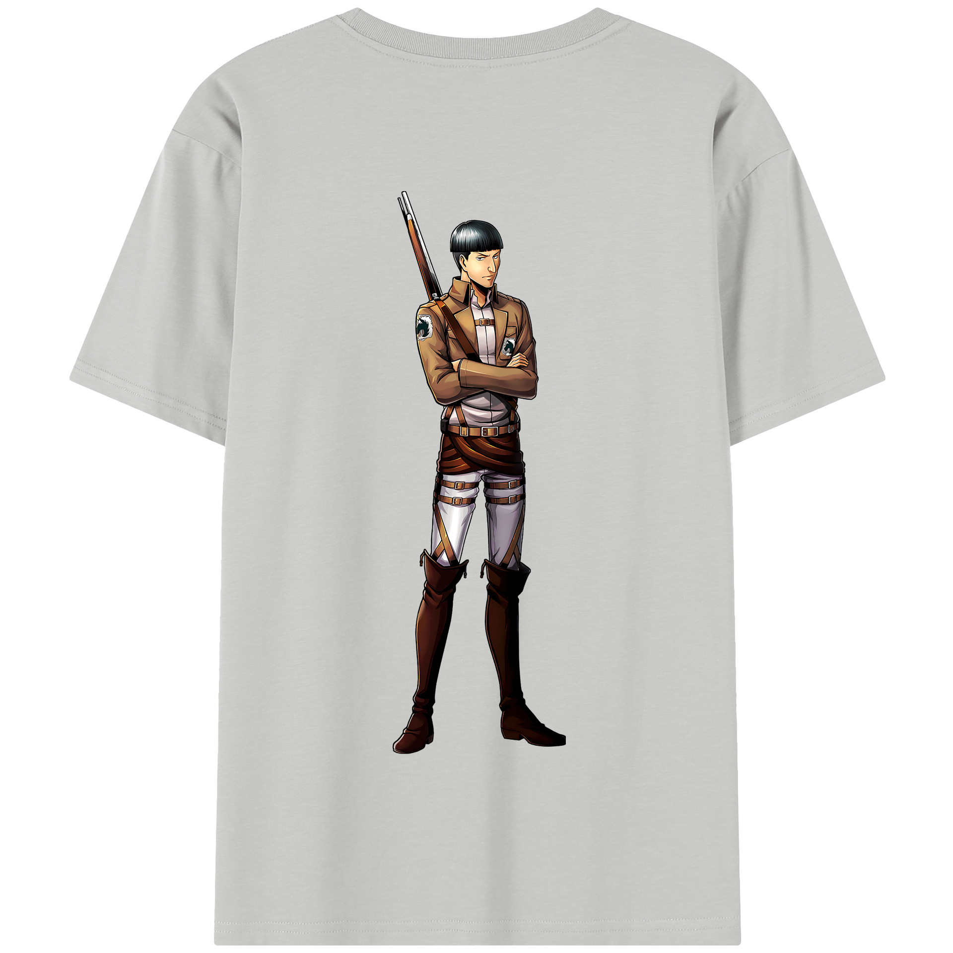 （画像用） 進撃の巨人 Attack on Titan 綿100％半袖Tシャツ（背面プリント）