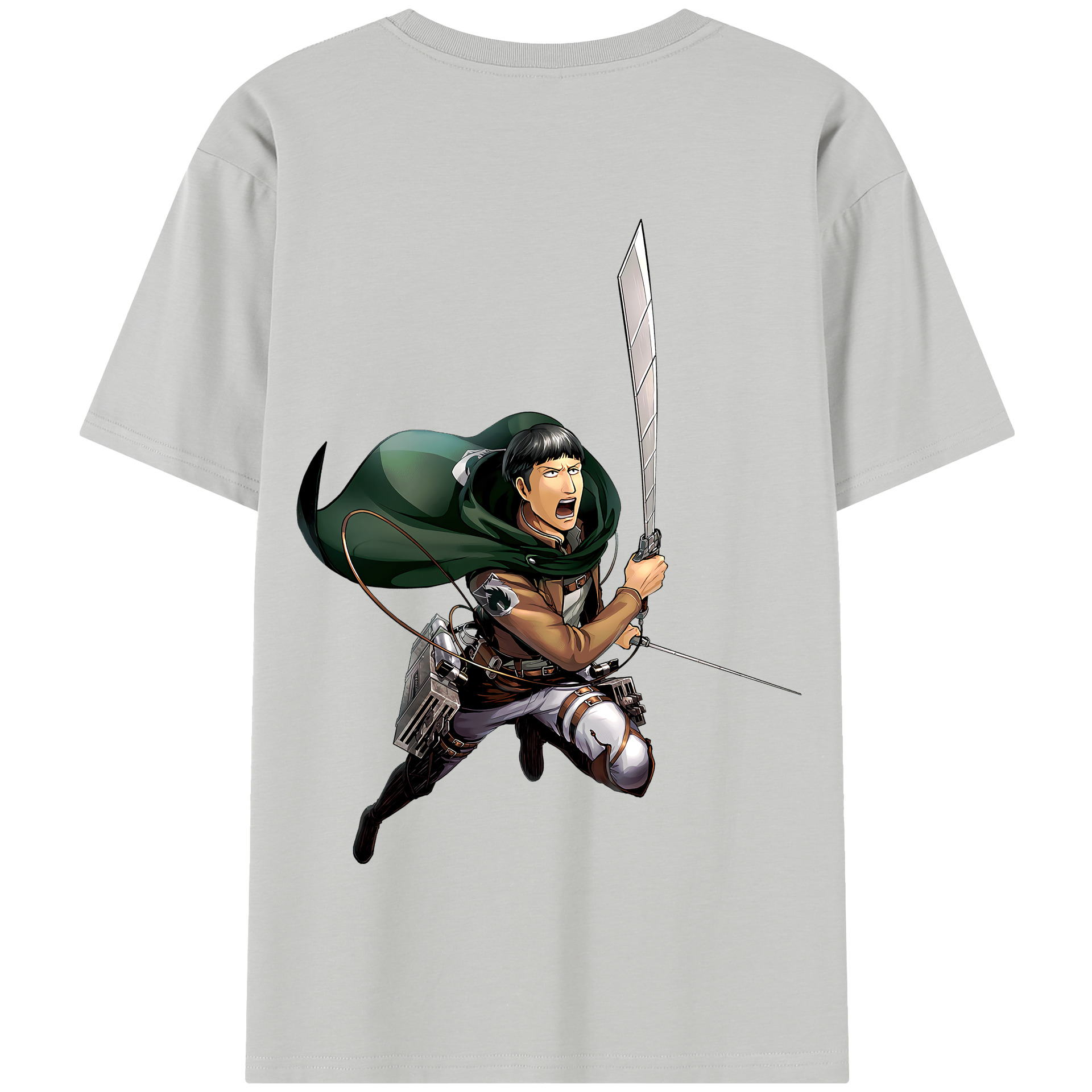 （画像用） 進撃の巨人 Attack on Titan 綿100％半袖Tシャツ（背面プリント）