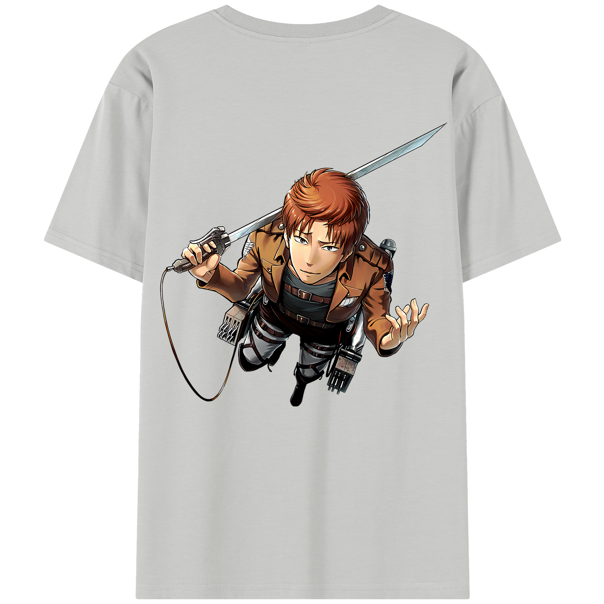 （画像用） 進撃の巨人 Attack on Titan 綿100％半袖Tシャツ（背面プリント）
