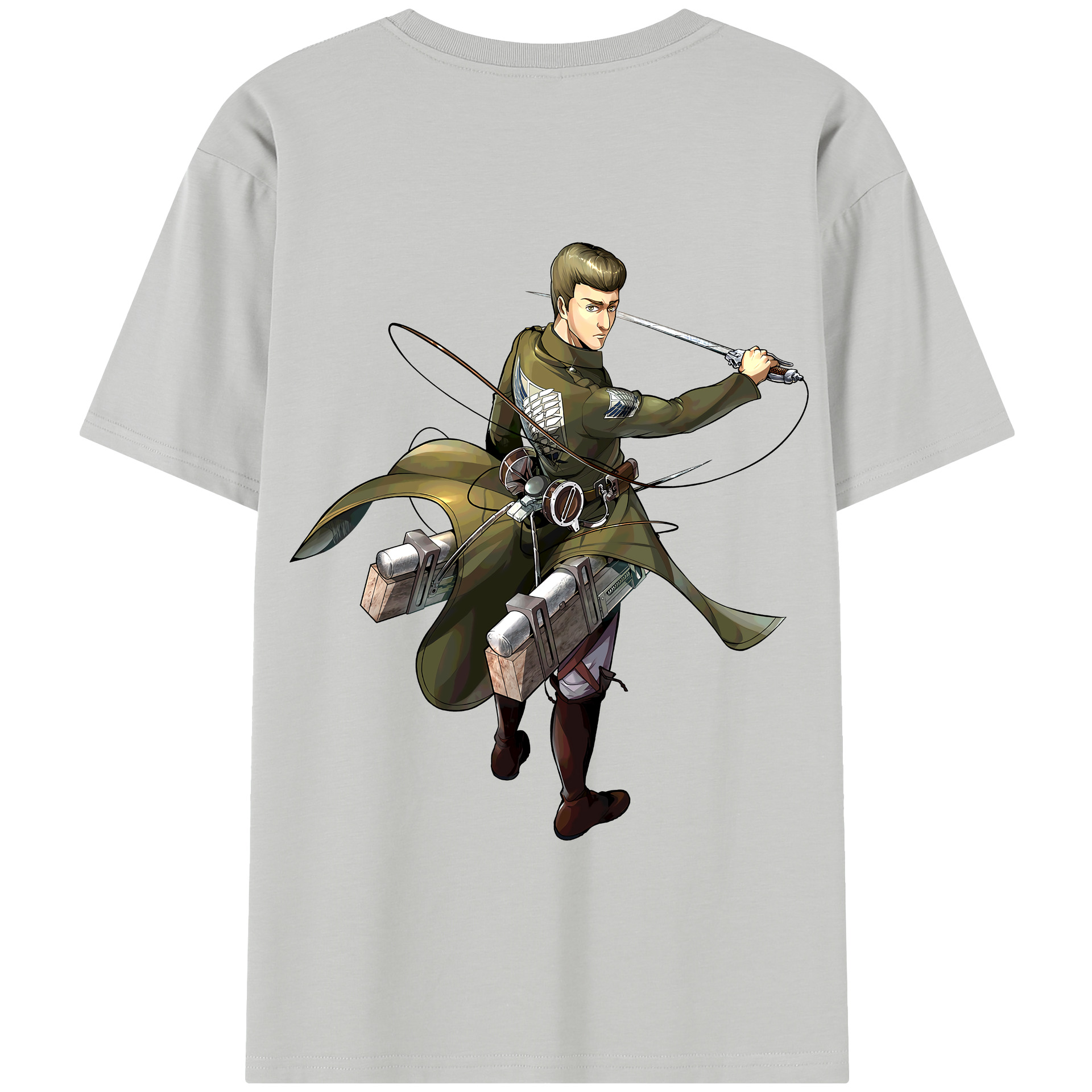 （画像用） 進撃の巨人 Attack on Titan 綿100％半袖Tシャツ（背面プリント）