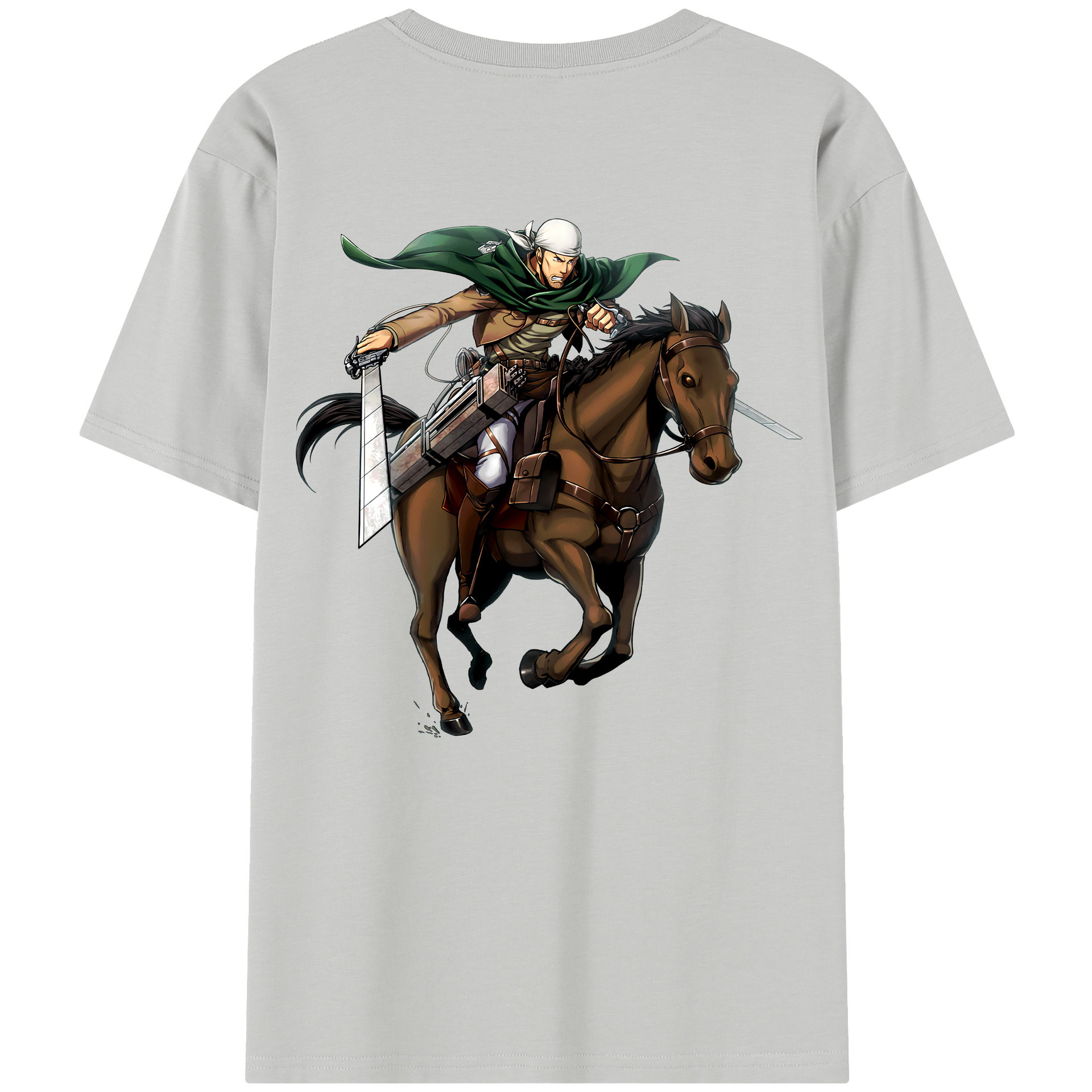 （画像用） 進撃の巨人 Attack on Titan 綿100％半袖Tシャツ（背面プリント）