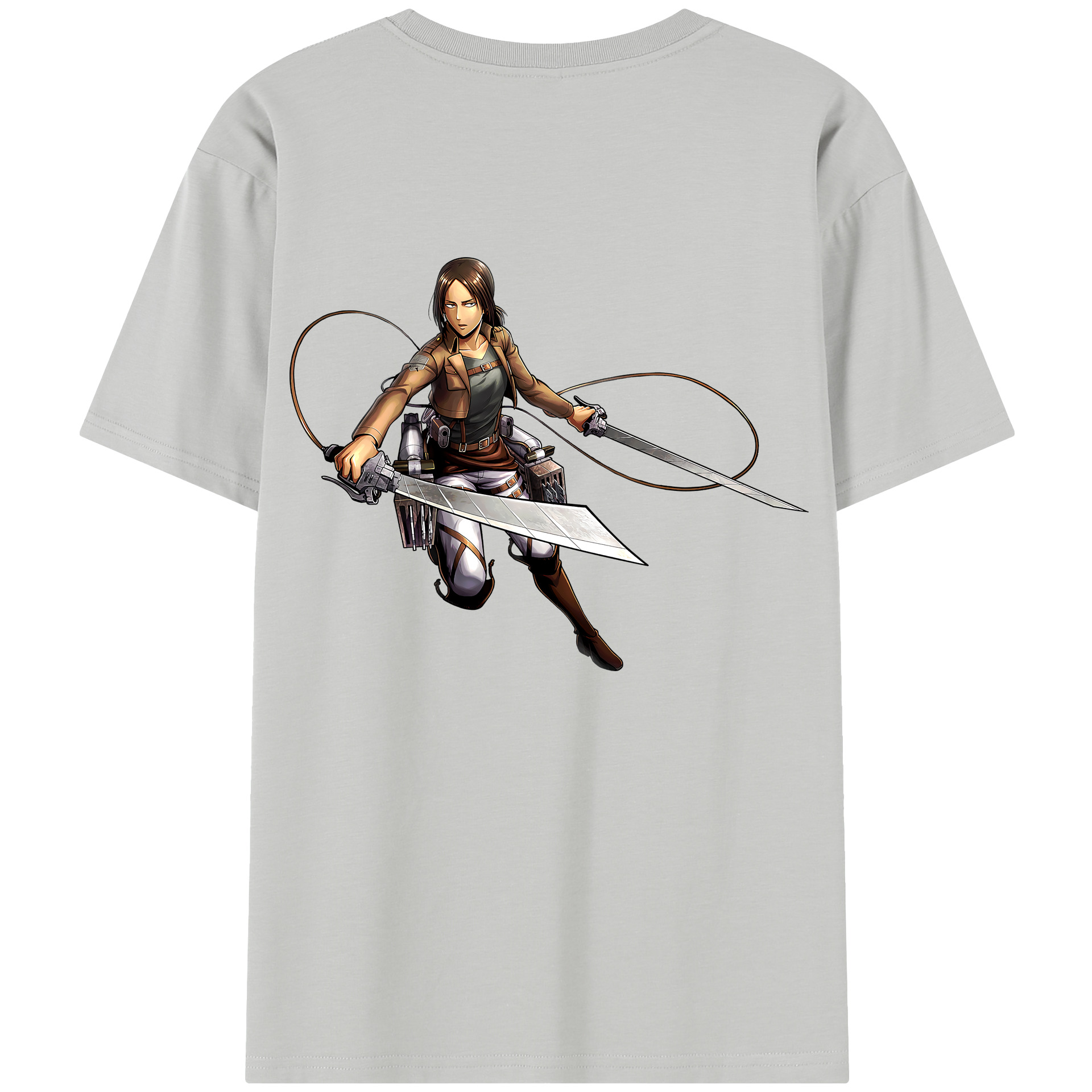 （画像用） 進撃の巨人 Attack on Titan 綿100％半袖Tシャツ（背面プリント）