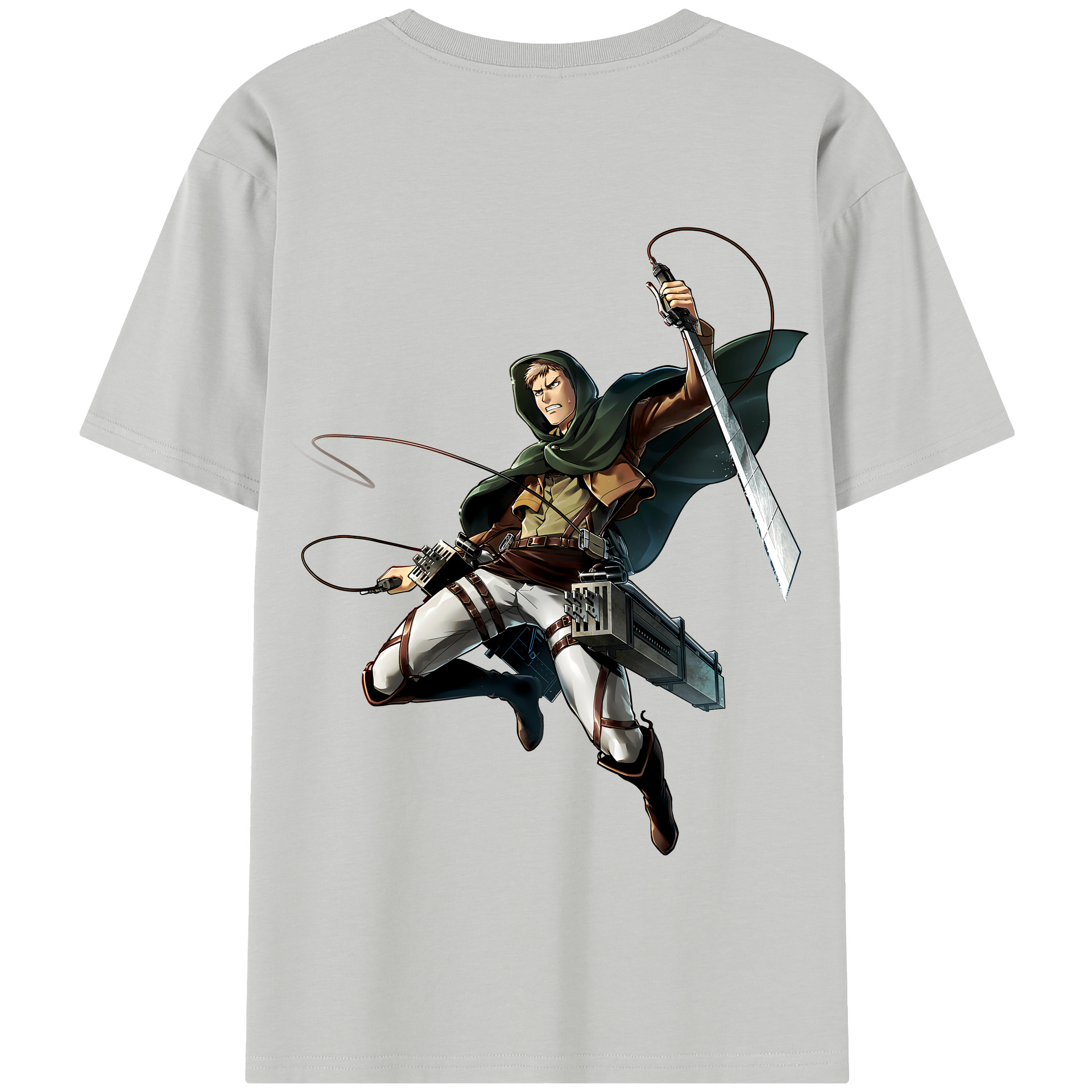 （画像用） 進撃の巨人 Attack on Titan 綿100％半袖Tシャツ（背面プリント）