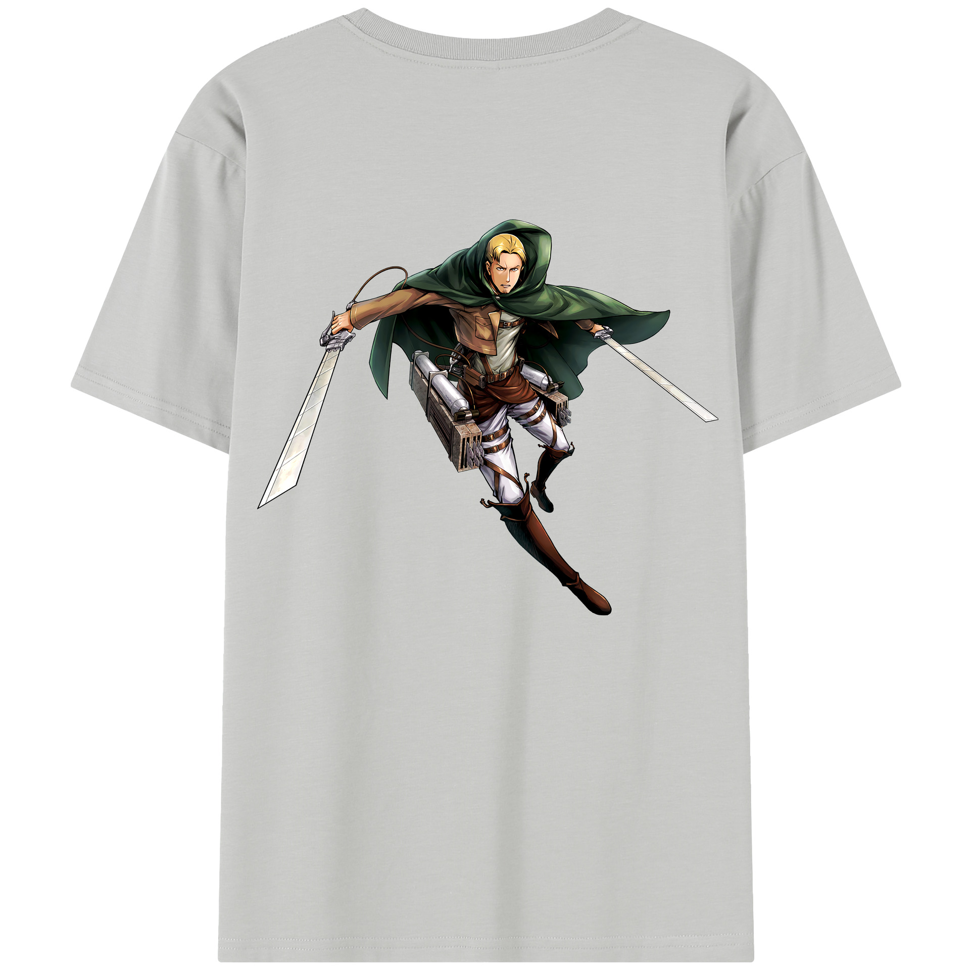 （画像用） 進撃の巨人 Attack on Titan 綿100％半袖Tシャツ（背面プリント）