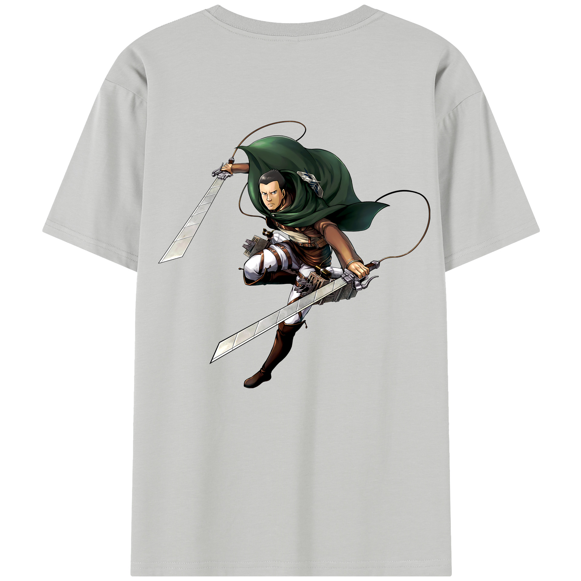 （画像用） 進撃の巨人 Attack on Titan 綿100％半袖Tシャツ（背面プリント）