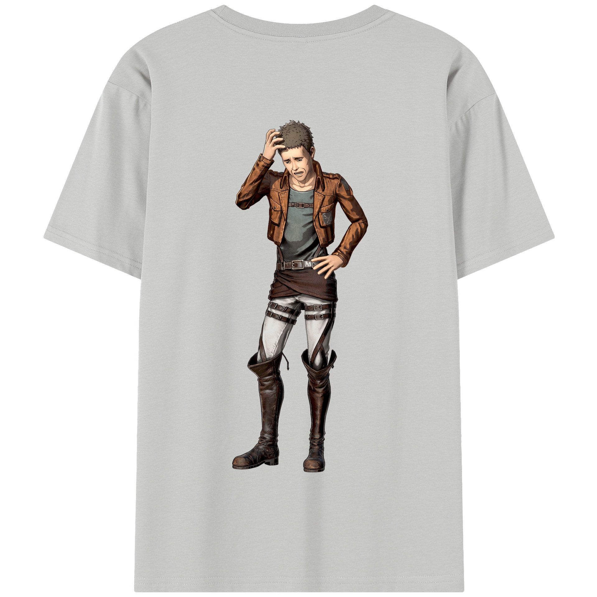 （画像用） 進撃の巨人 Attack on Titan 綿100％半袖Tシャツ（背面プリント）