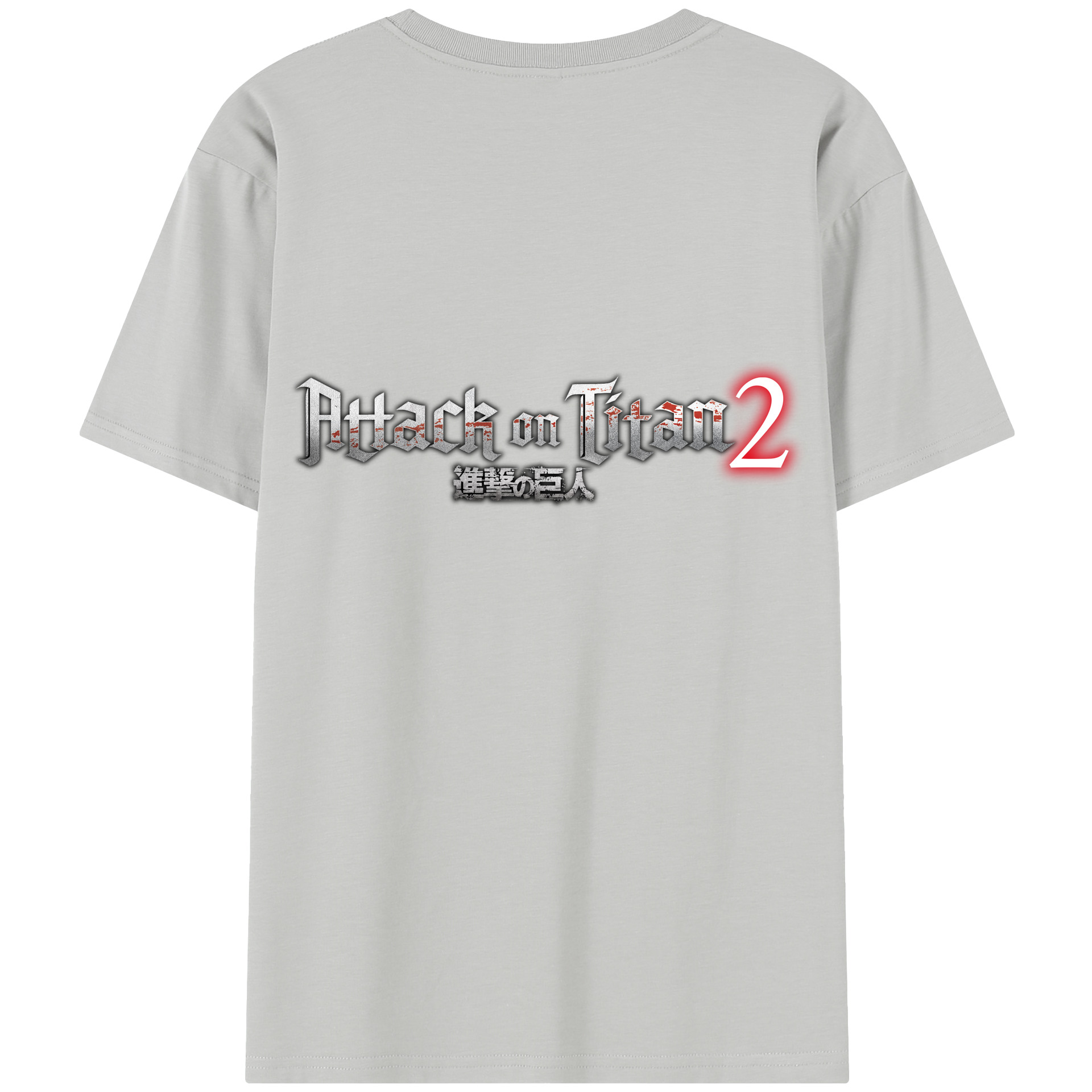 （画像用） 進撃の巨人 Attack on Titan 綿100％半袖Tシャツ（背面プリント）