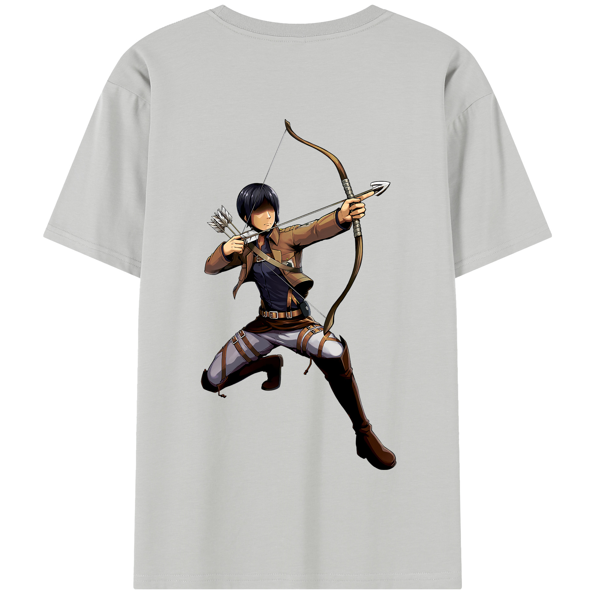 （画像用） 進撃の巨人 Attack on Titan 綿100％半袖Tシャツ（背面プリント）