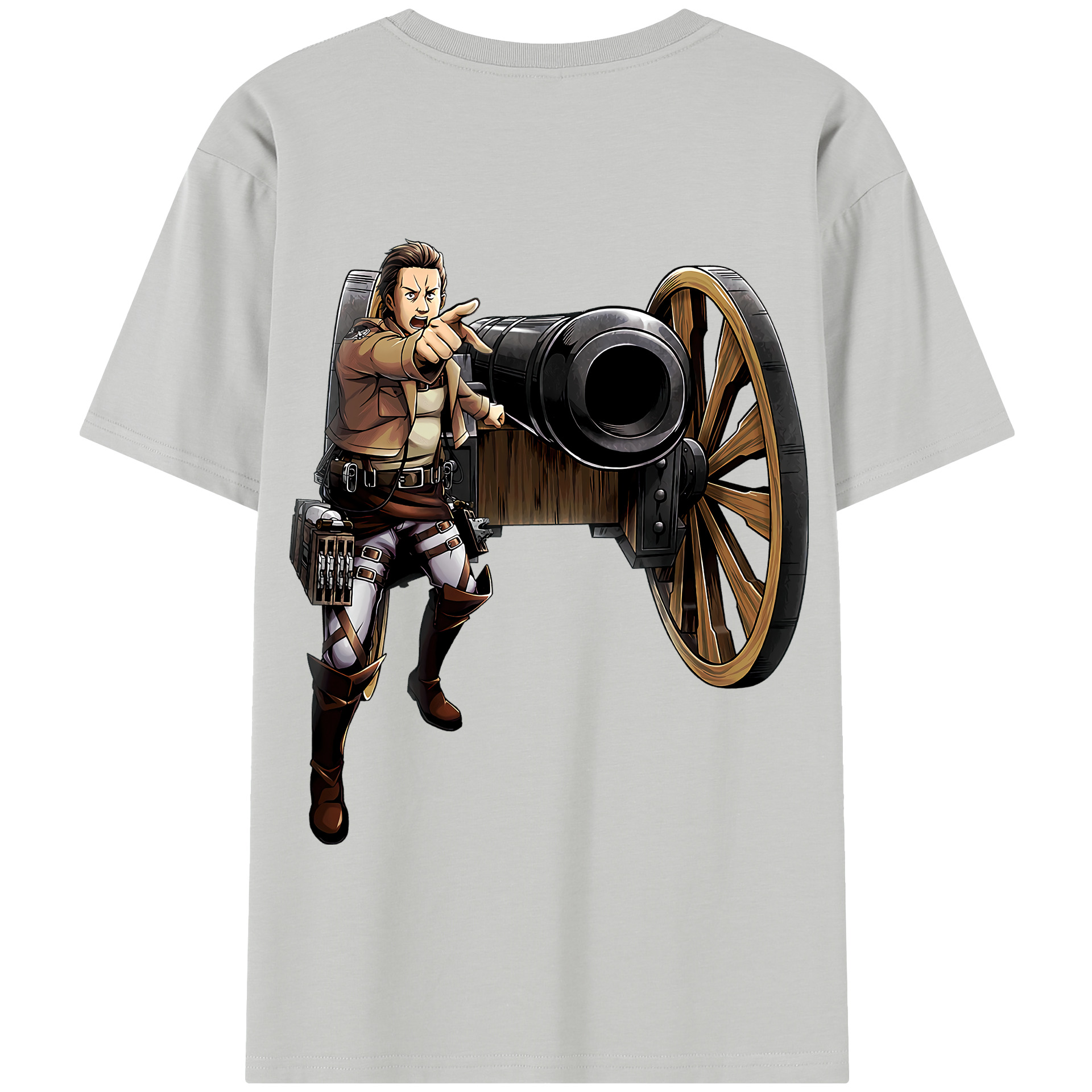（画像用） 進撃の巨人 Attack on Titan 綿100％半袖Tシャツ（背面プリント）