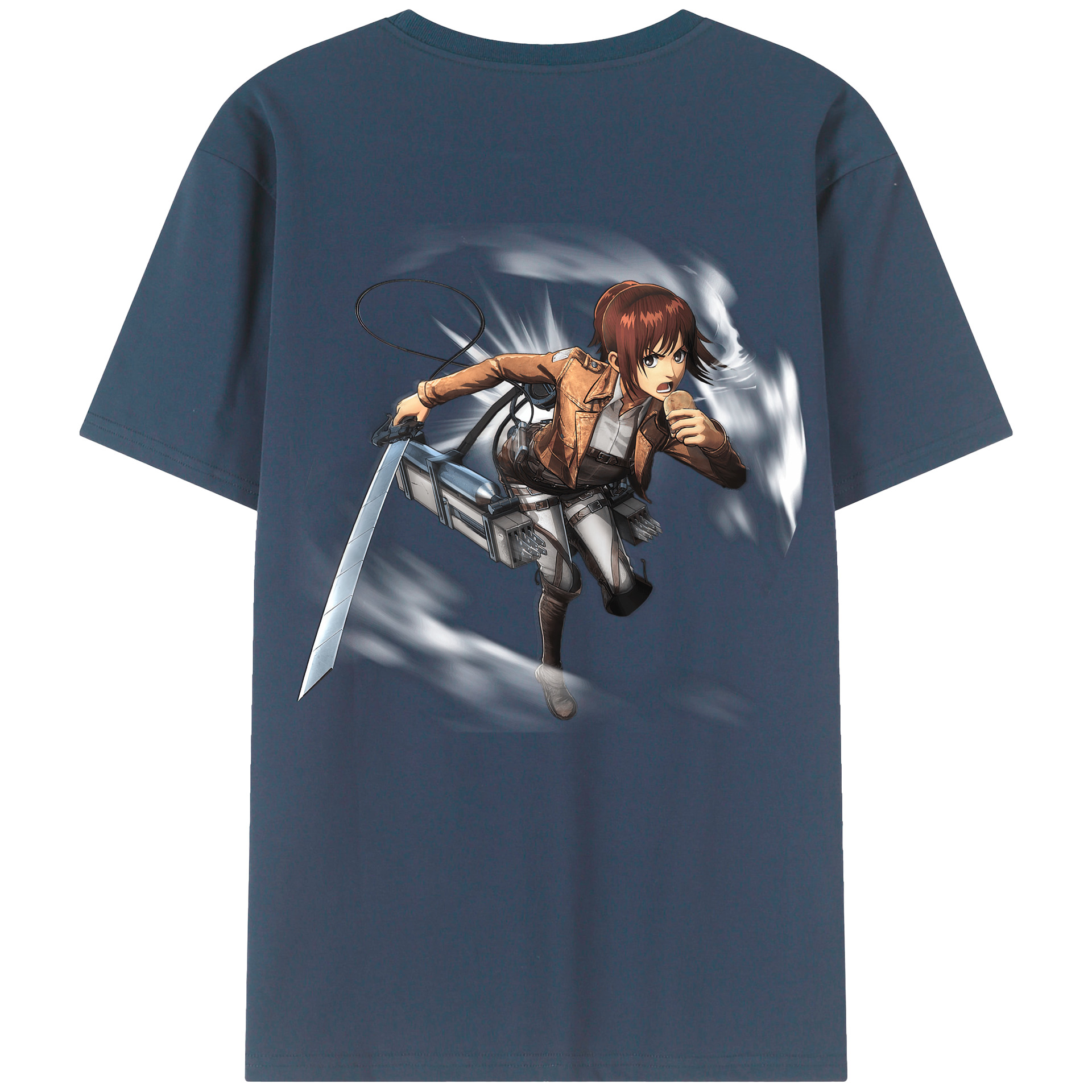 （画像用） 進撃の巨人 サシャ·ブラウス Attack on Titan Sasha Blaus 綿100％半袖Tシャツ（背面プリント）
