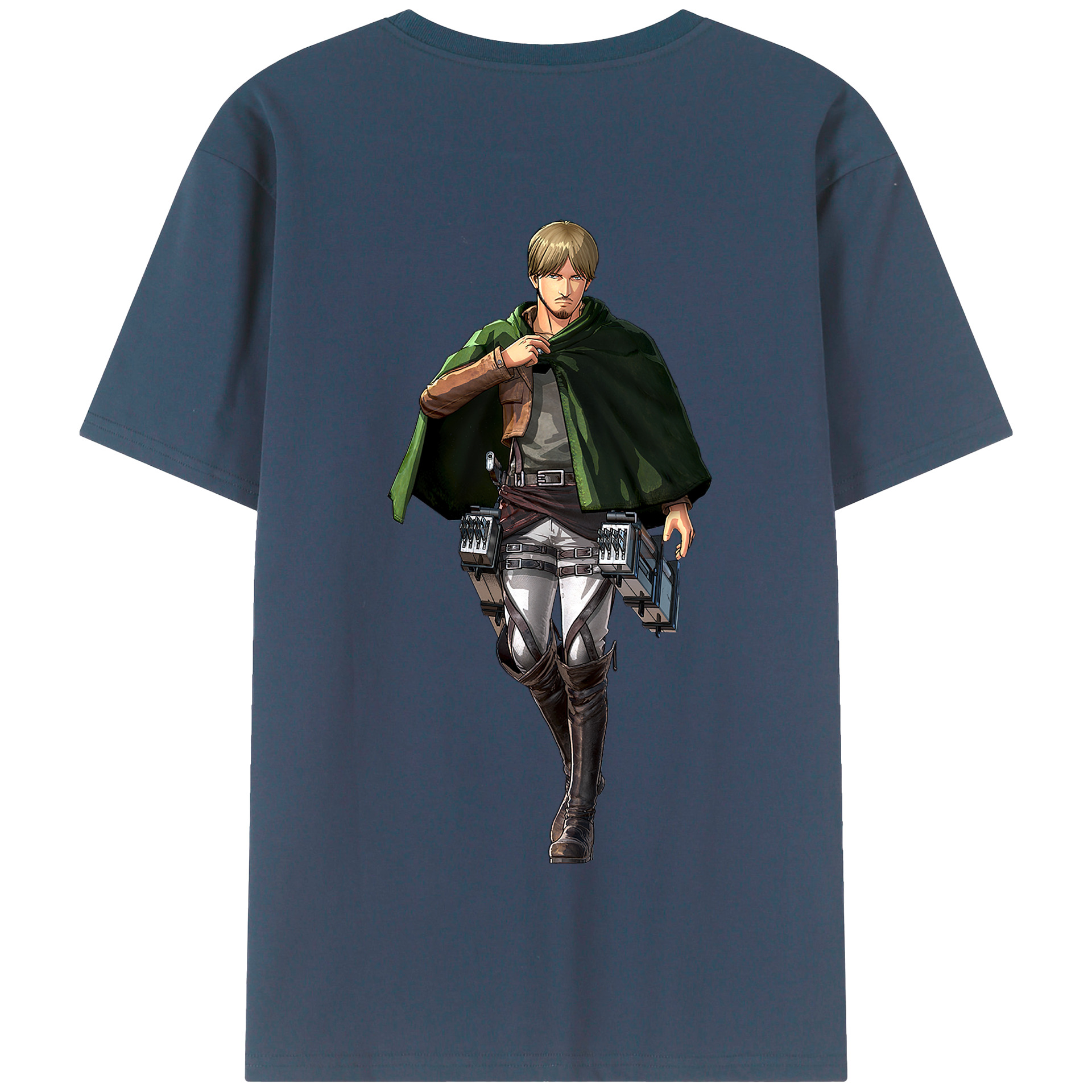 （画像用） 進撃の巨人 ミケ·ザカリアス Attack on Titan Mike Zakarius 綿100％半袖Tシャツ（背面プリント）